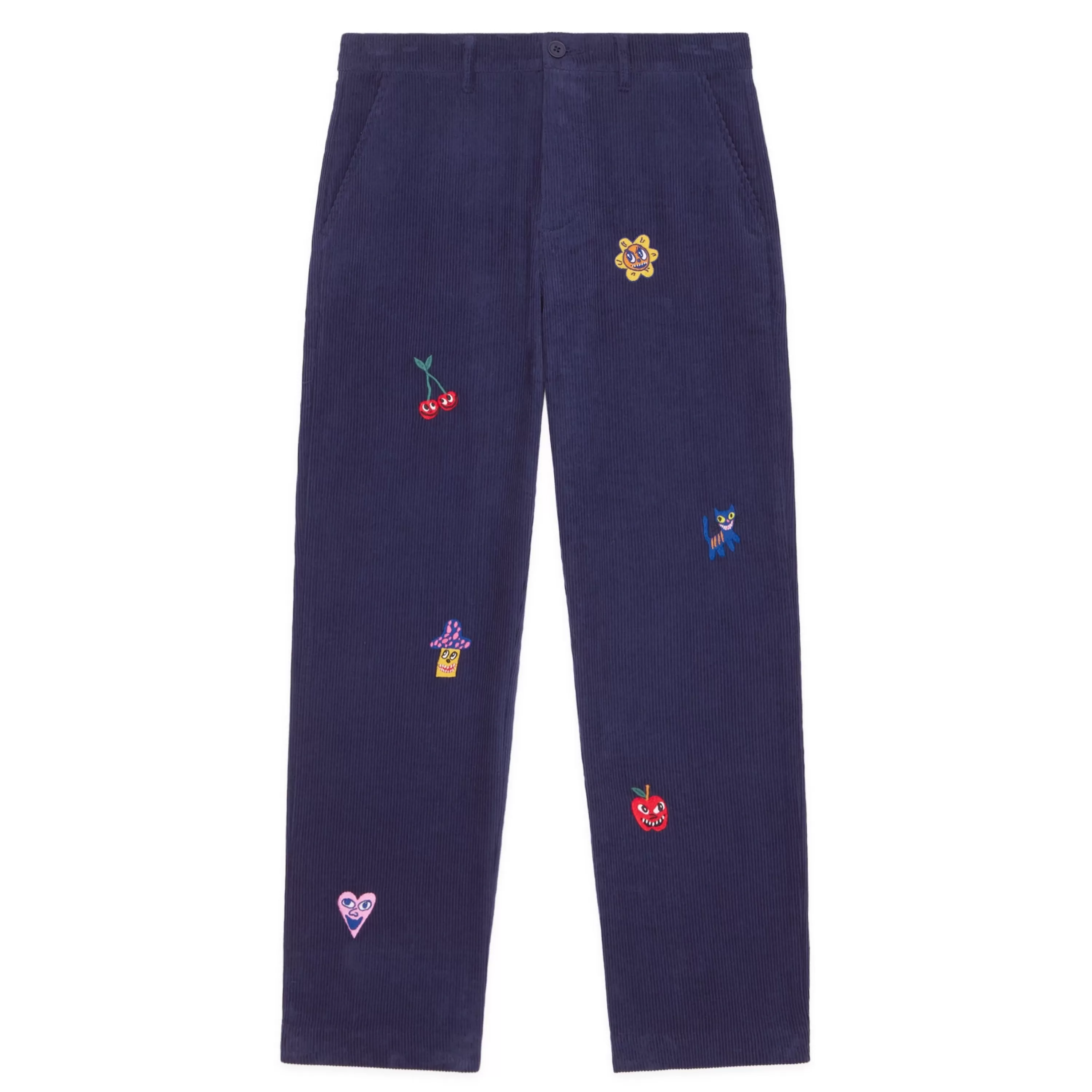 Applique Corduroy Pants-Teddy Fresh Best