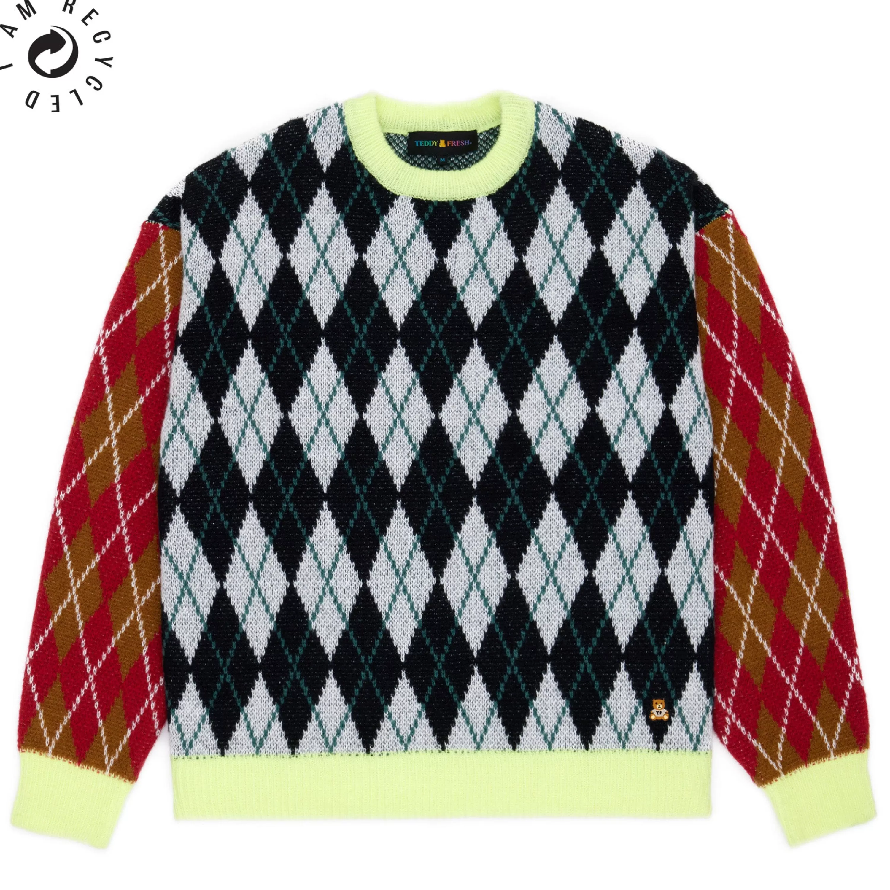 Argyle Block Sweater-Teddy Fresh Best Sale