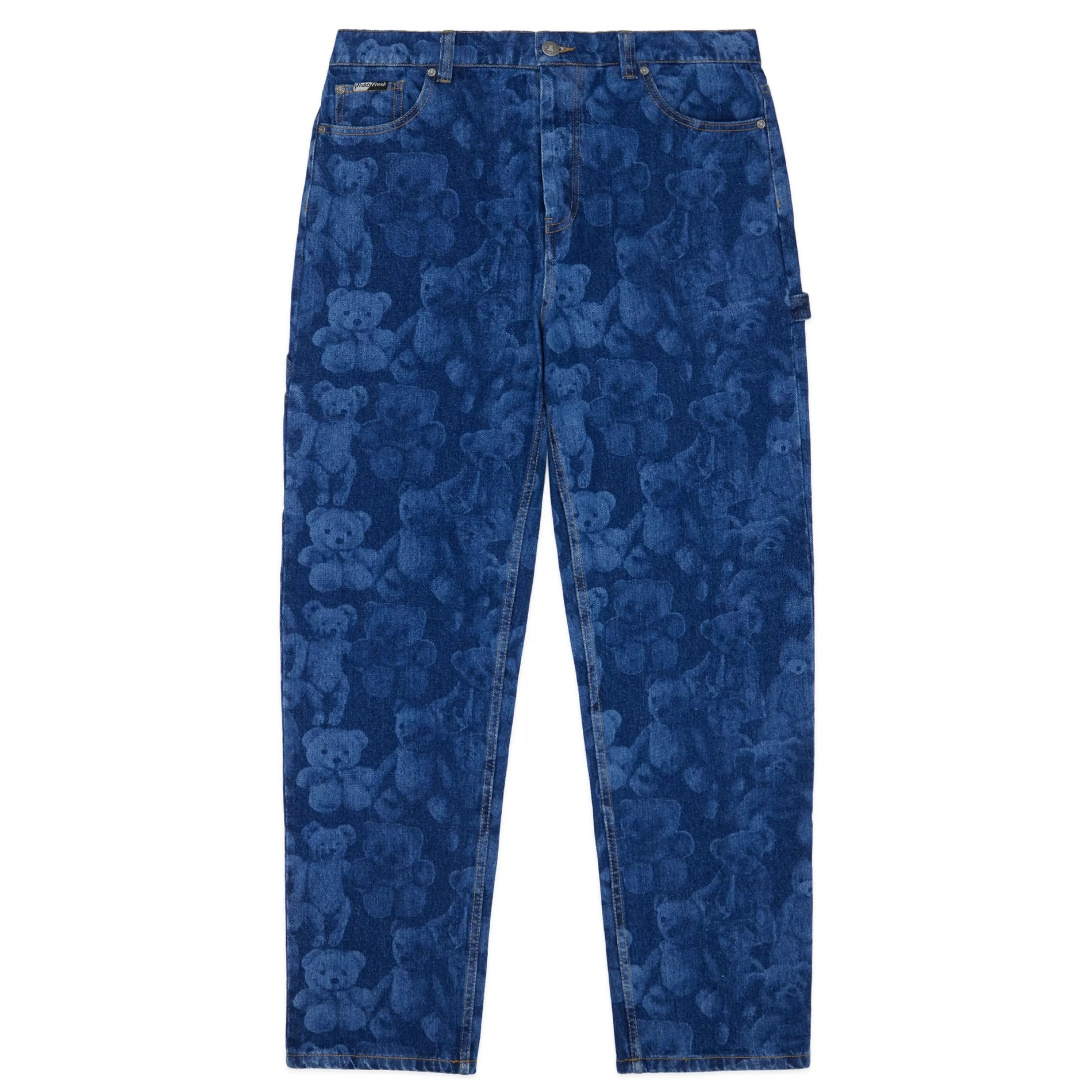 Bear Print Jeans-Teddy Fresh Cheap