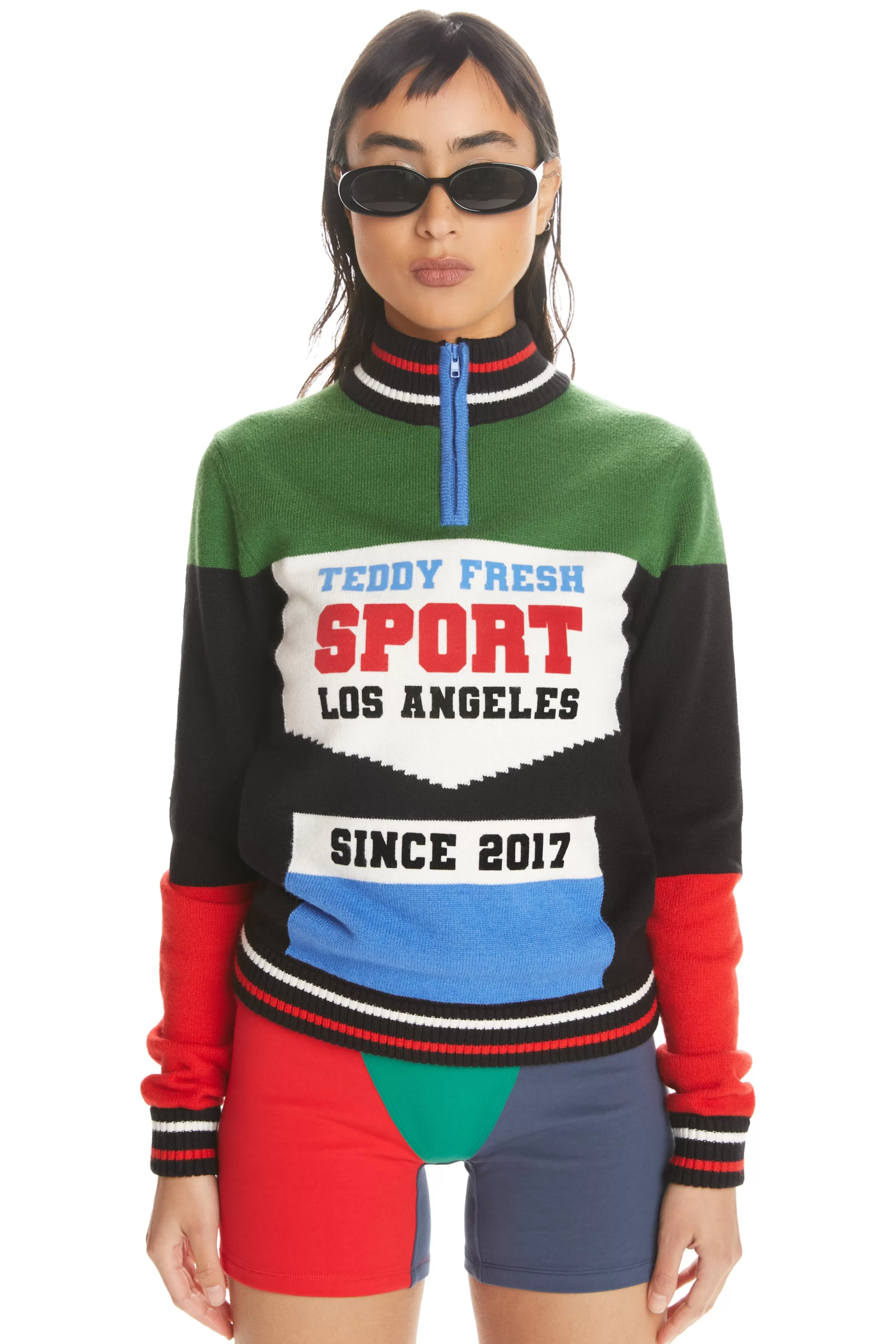 Bike Jersey Zip Sweater-Teddy Fresh Store