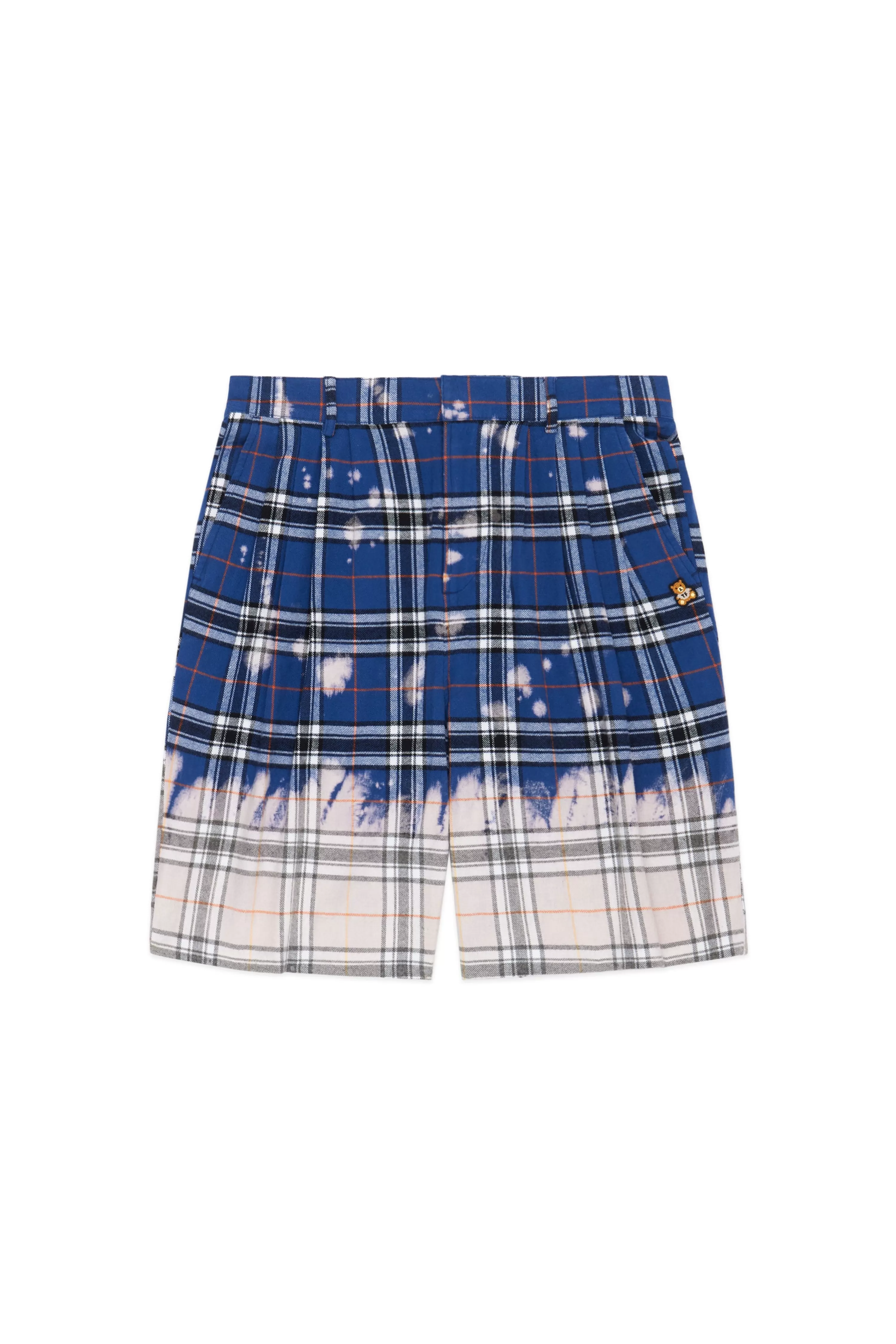 Bleached Flannel Shorts-Teddy Fresh Best