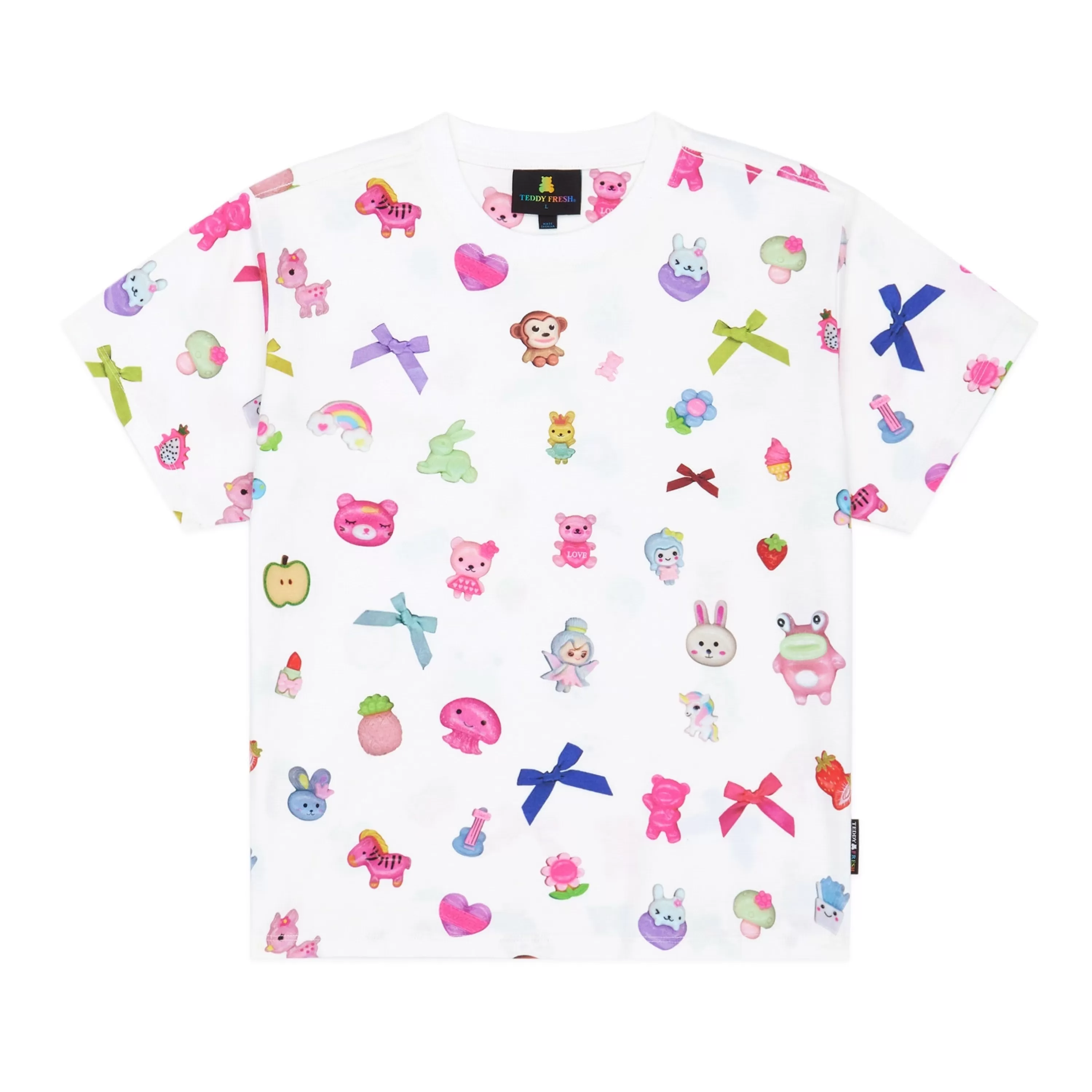 Bows u0026 Buttons Fitted Tee-Teddy Fresh Best