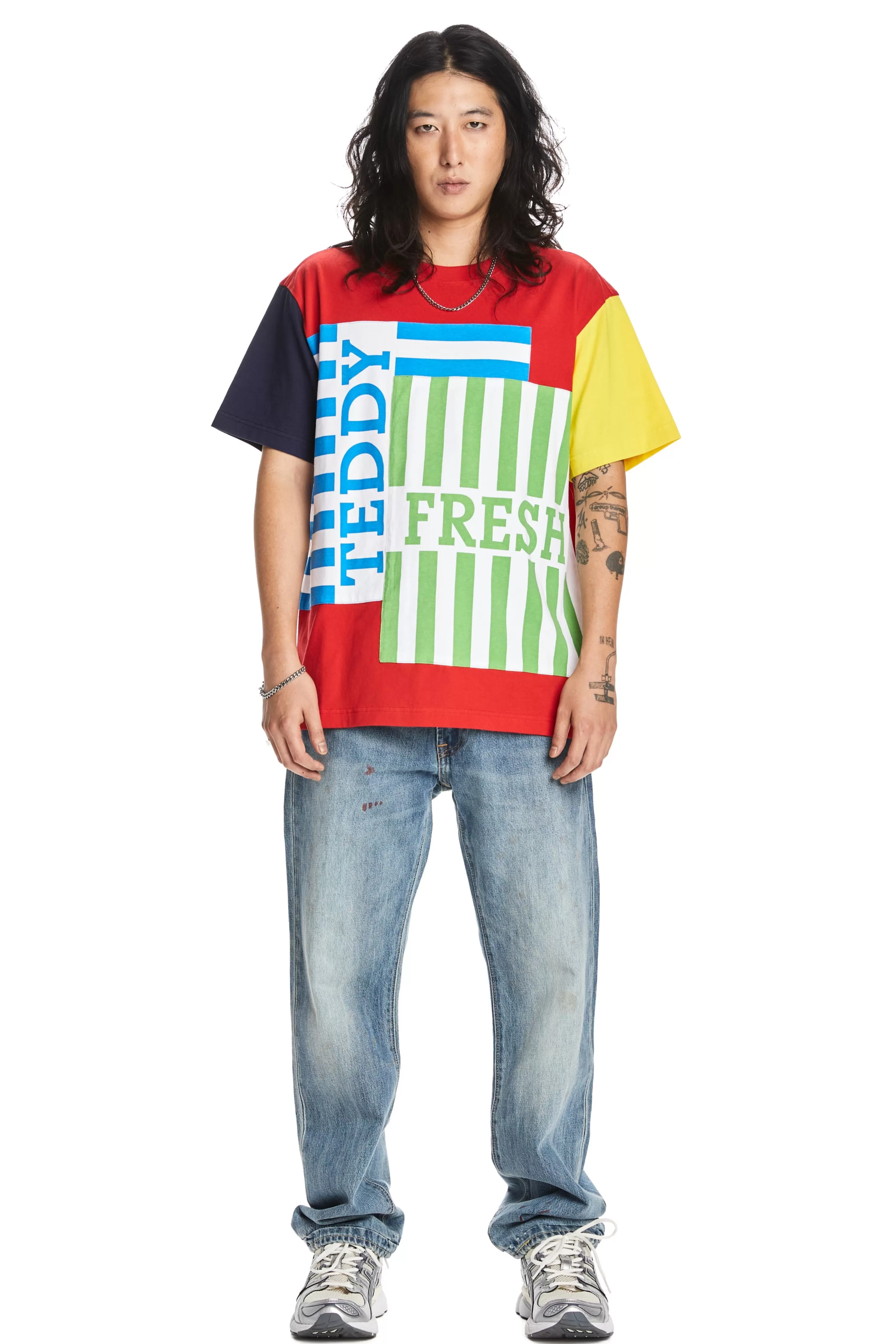 Box Paneled Tee-Teddy Fresh Store