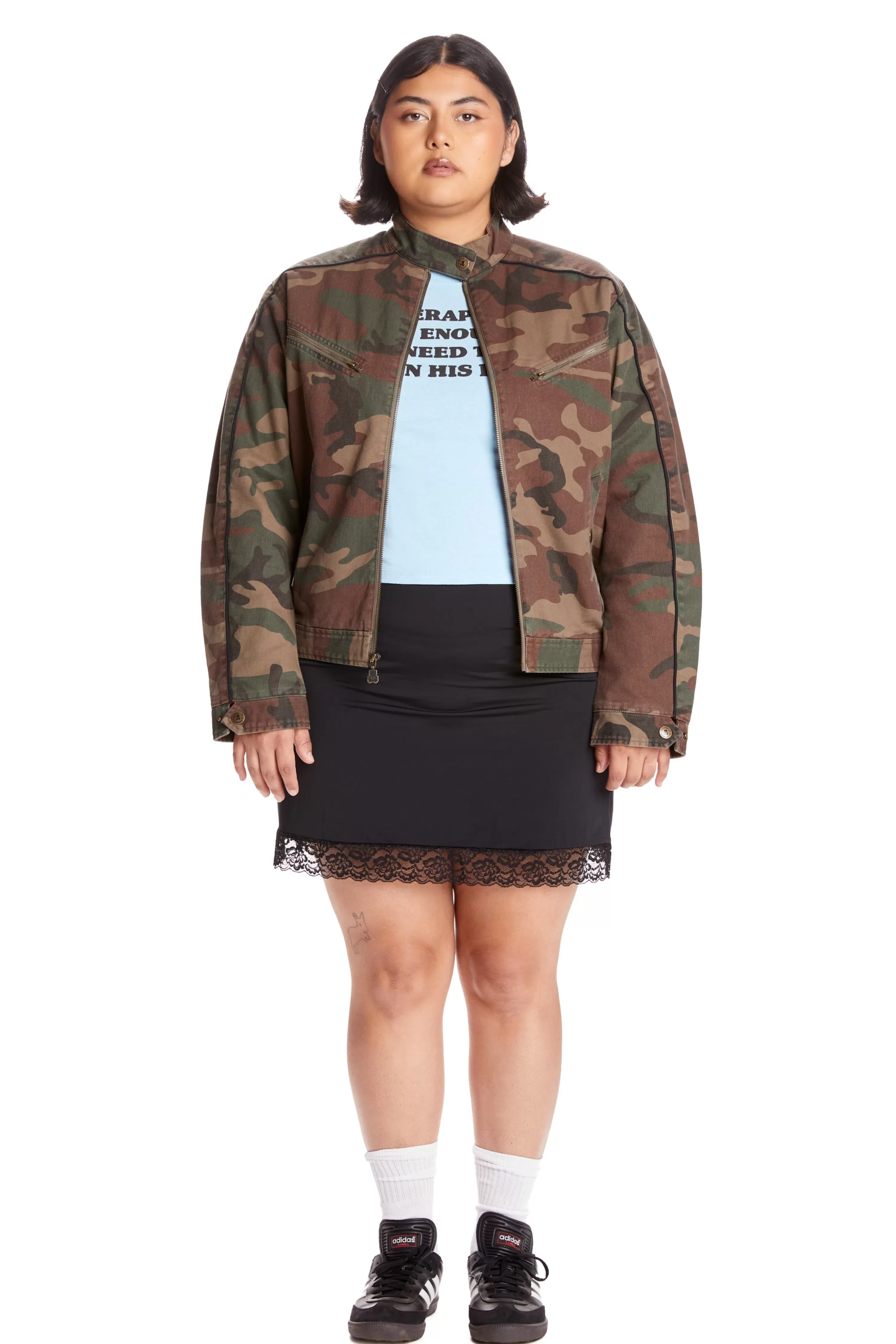 Camo Moto Jacket-Teddy Fresh Flash Sale