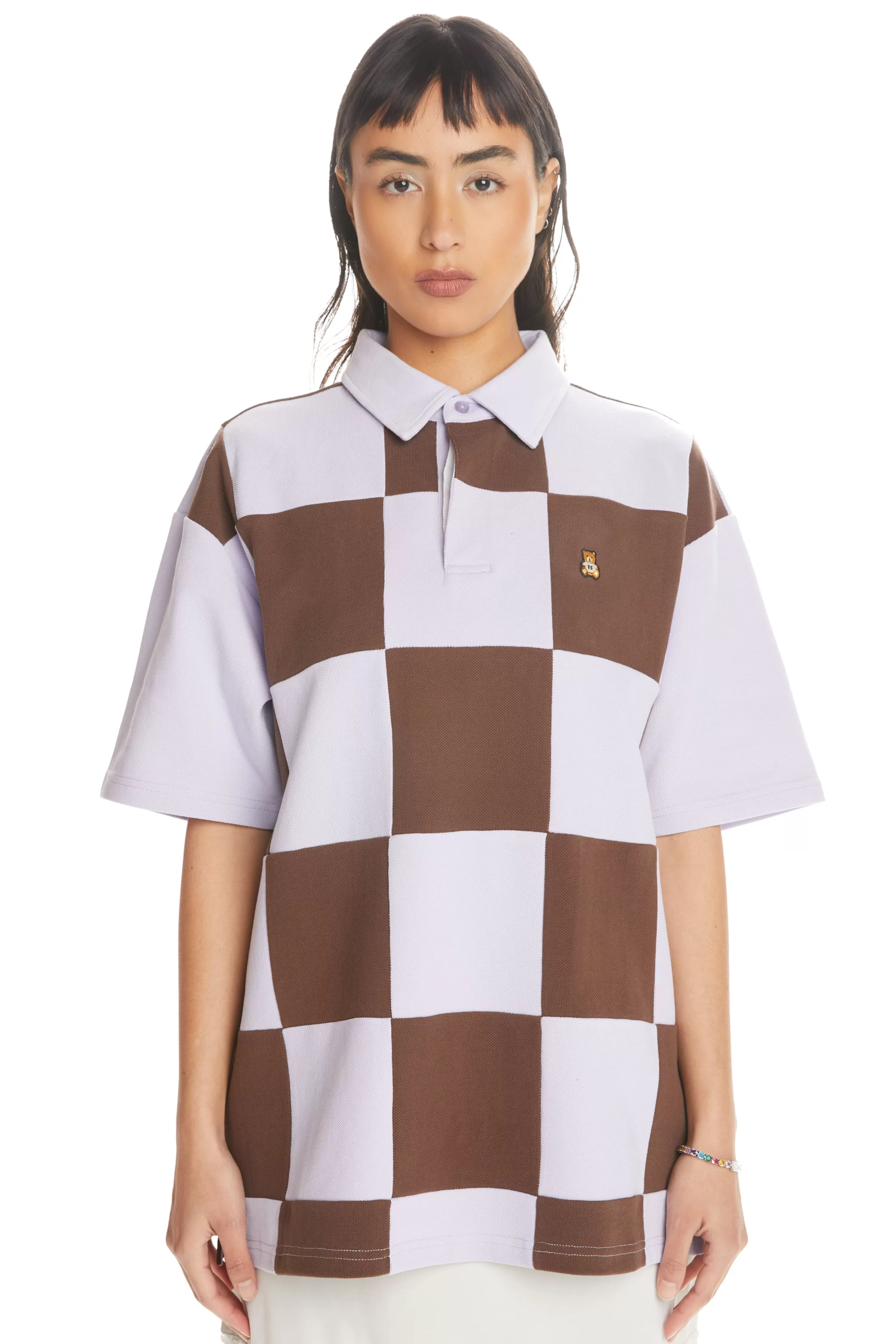 Checkerboard Rugby Shirt-Teddy Fresh New