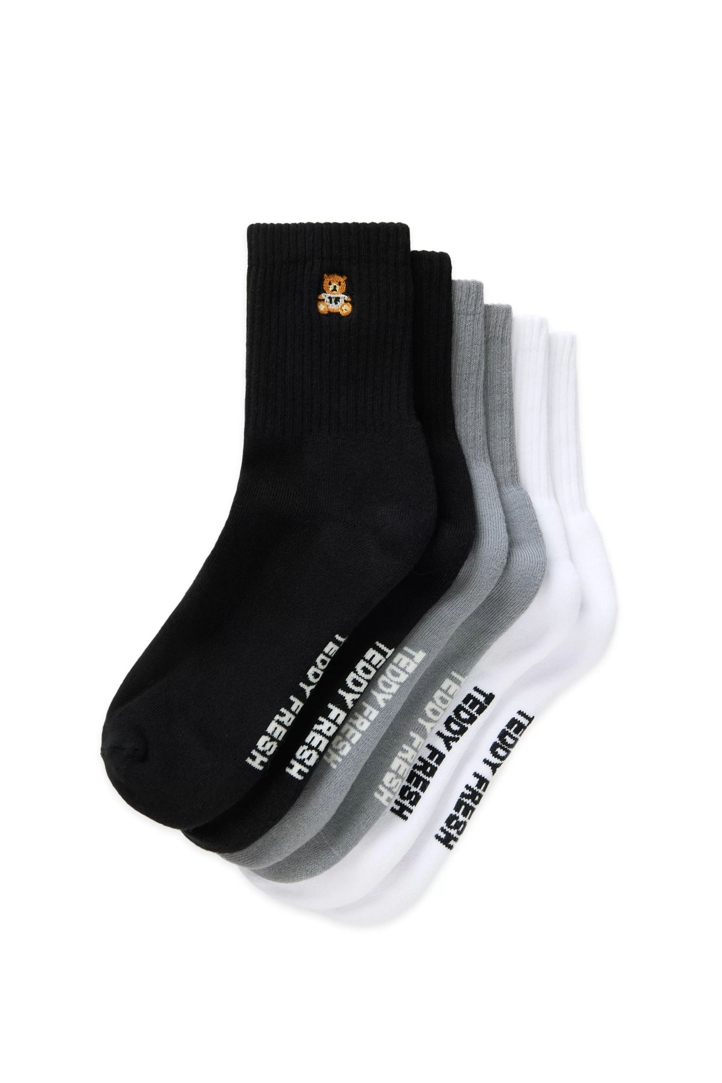 Classic Quarter Socks 3-Pack-Teddy Fresh Sale