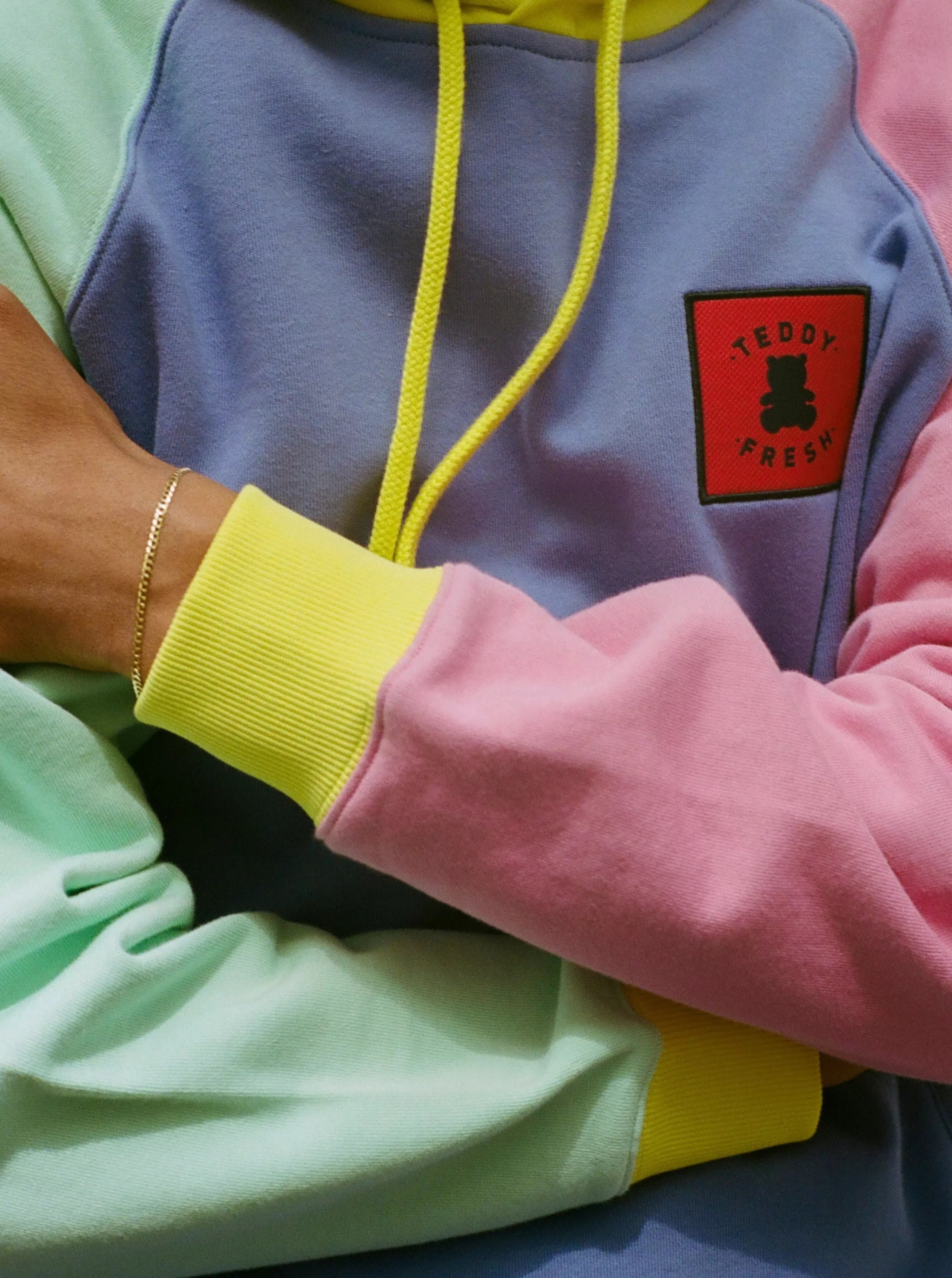 Color Block Hoodie 2.0-Teddy Fresh New