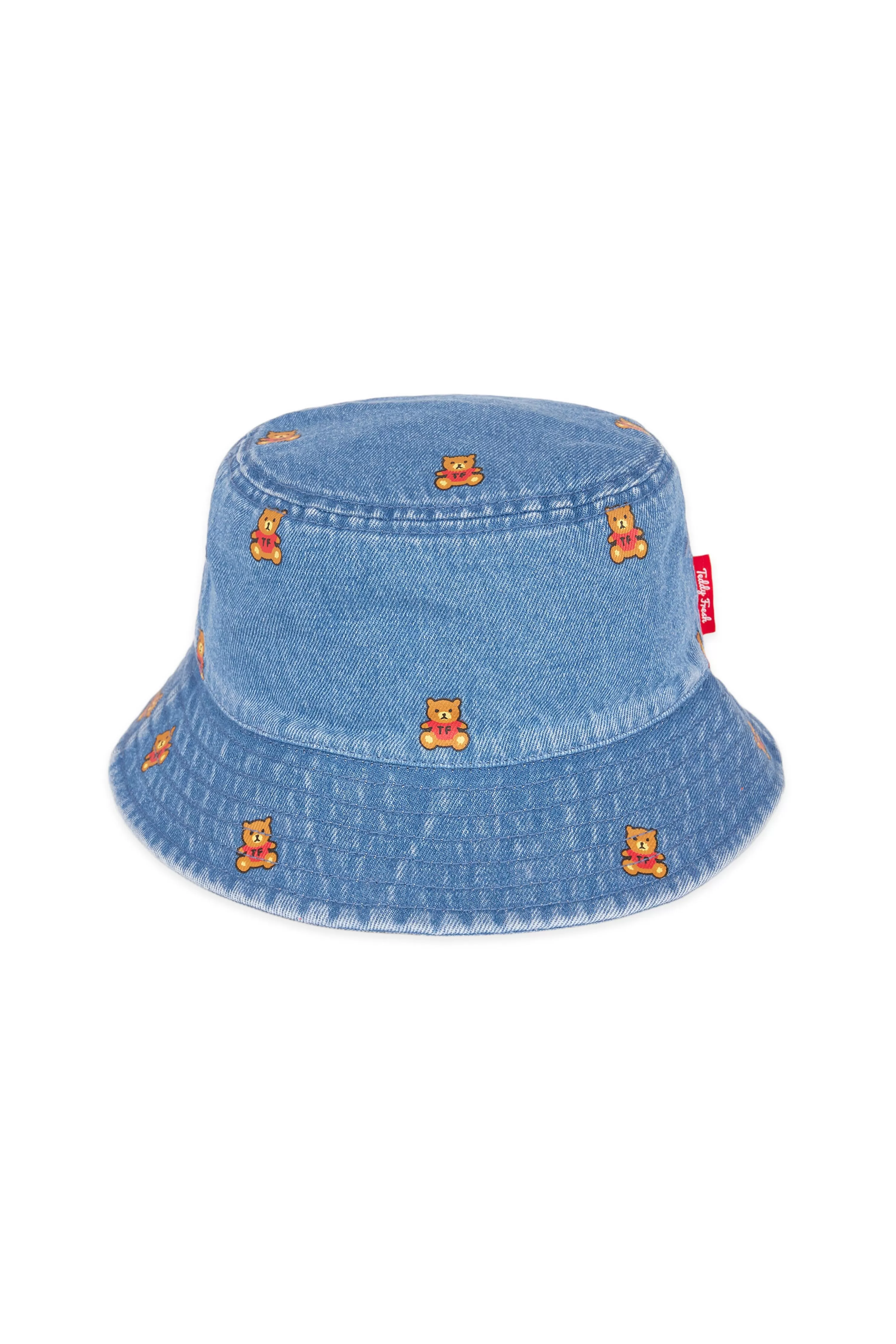 Denim Bear Bucket Hat-Teddy Fresh Clearance