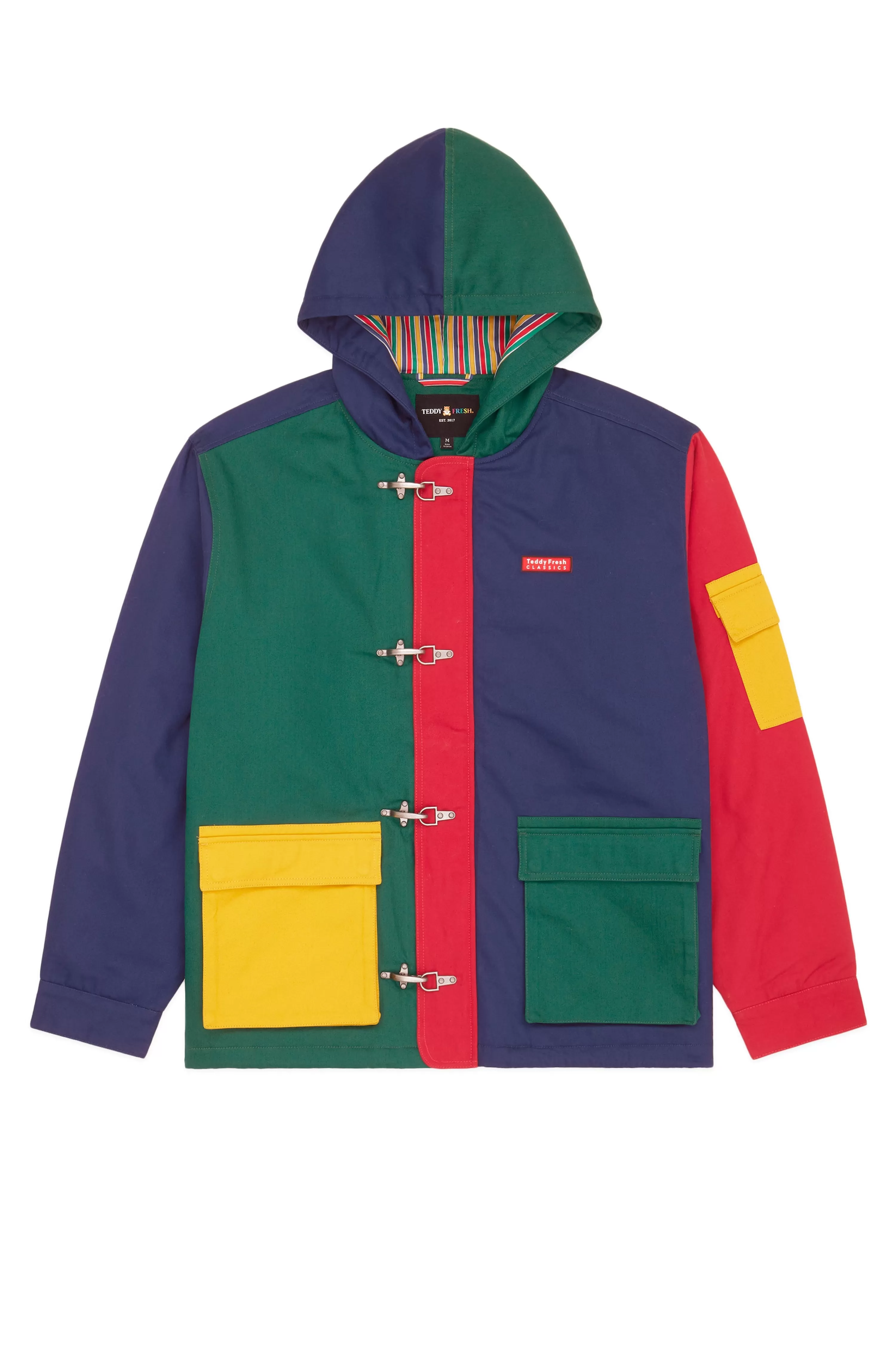 Fireman Style Toggle Clasp Chore Jacket-Teddy Fresh Cheap