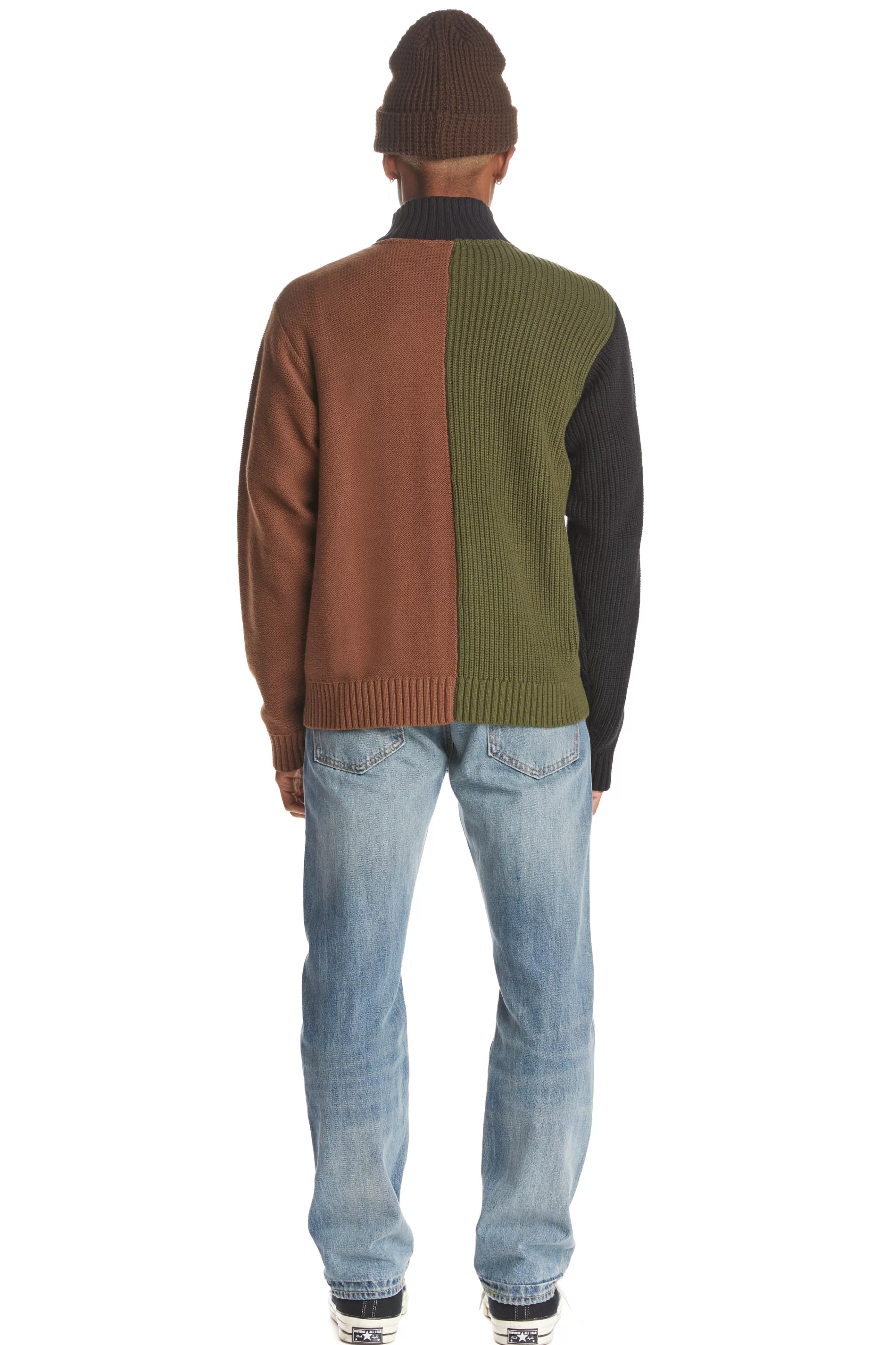 Full Zip Color Block Sweater-Teddy Fresh Best Sale