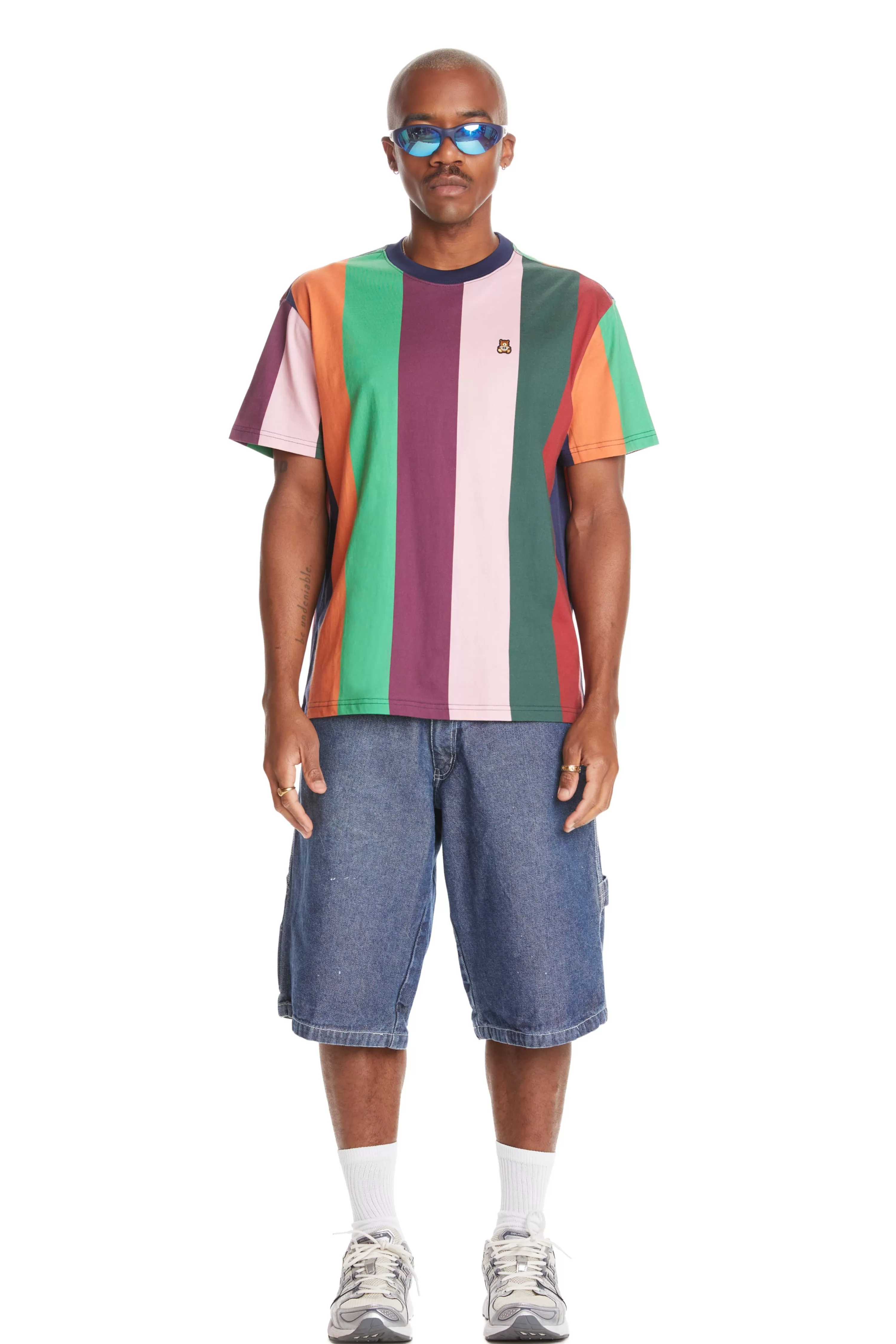 Giant Stripe Tee-Teddy Fresh Clearance