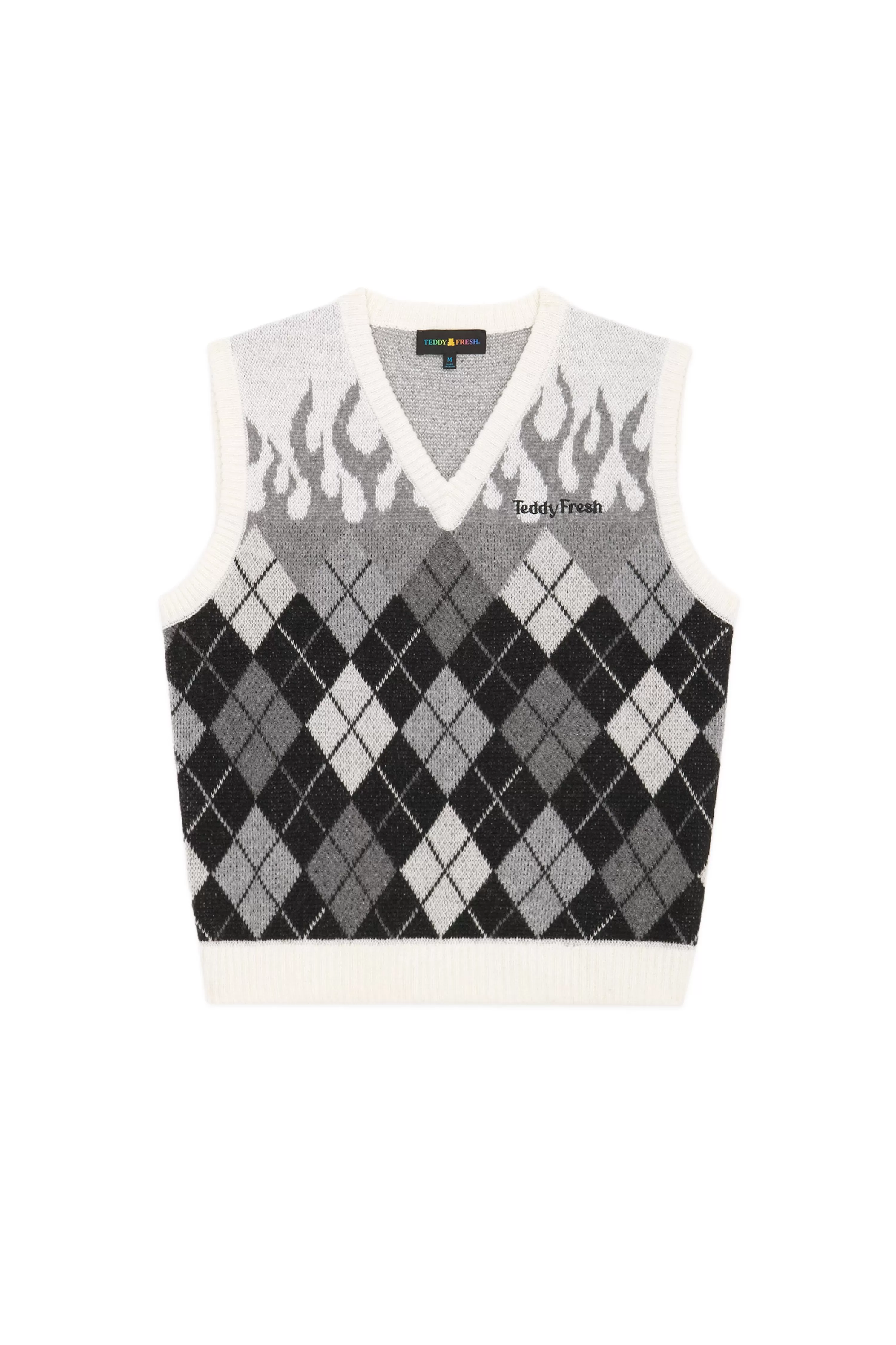 scale Flames Sweater Vest-Teddy Fresh Best Sale