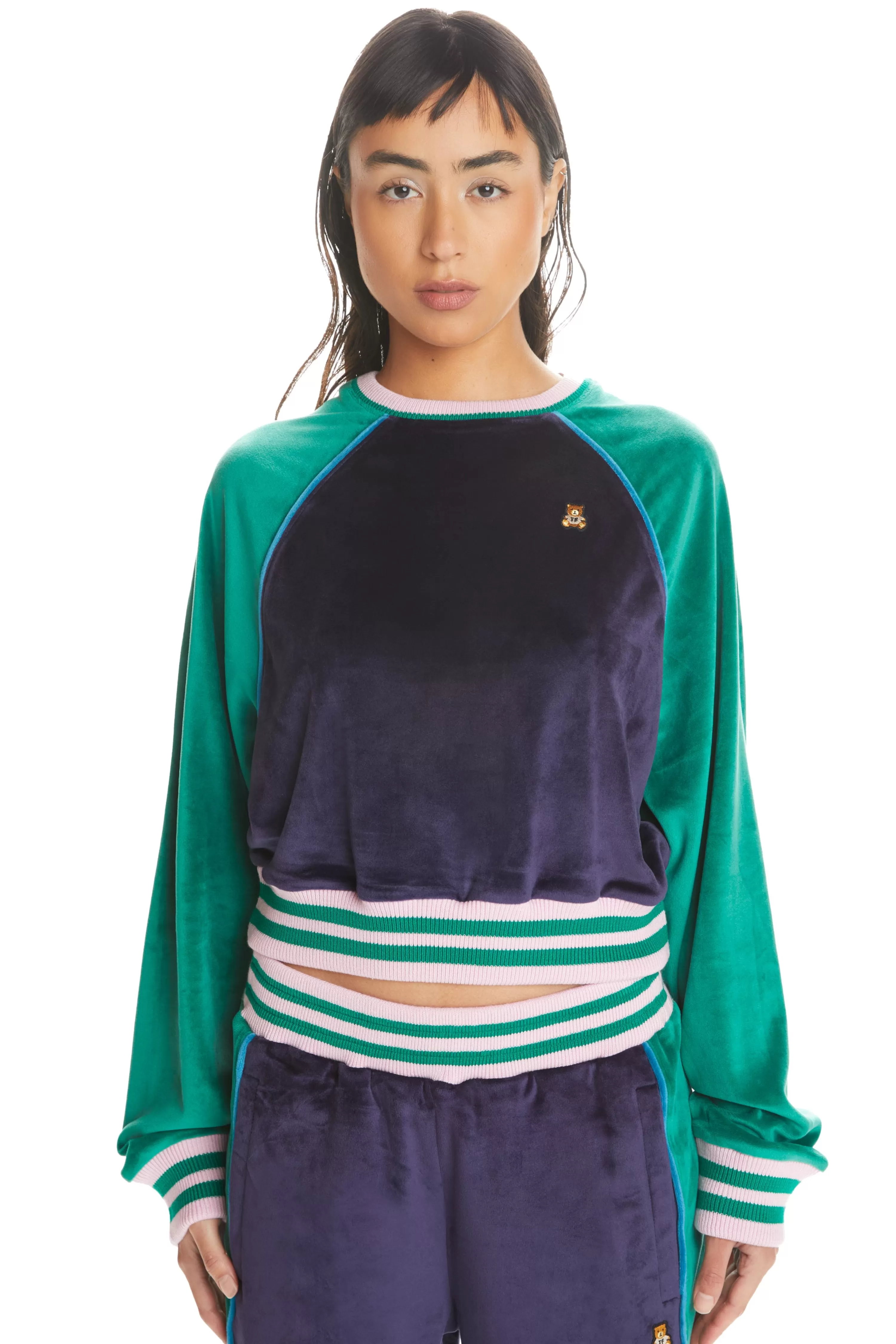 Heritage Velour Crewneck-Teddy Fresh Flash Sale