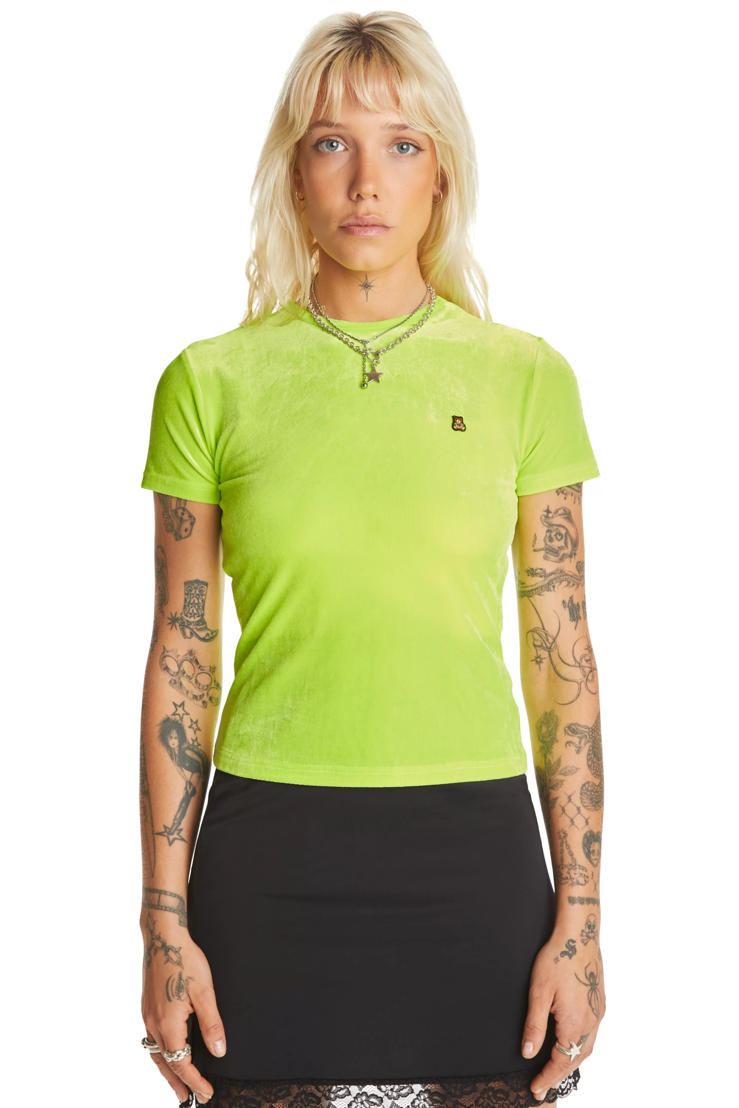 Highlighter Velour Top-Teddy Fresh Store