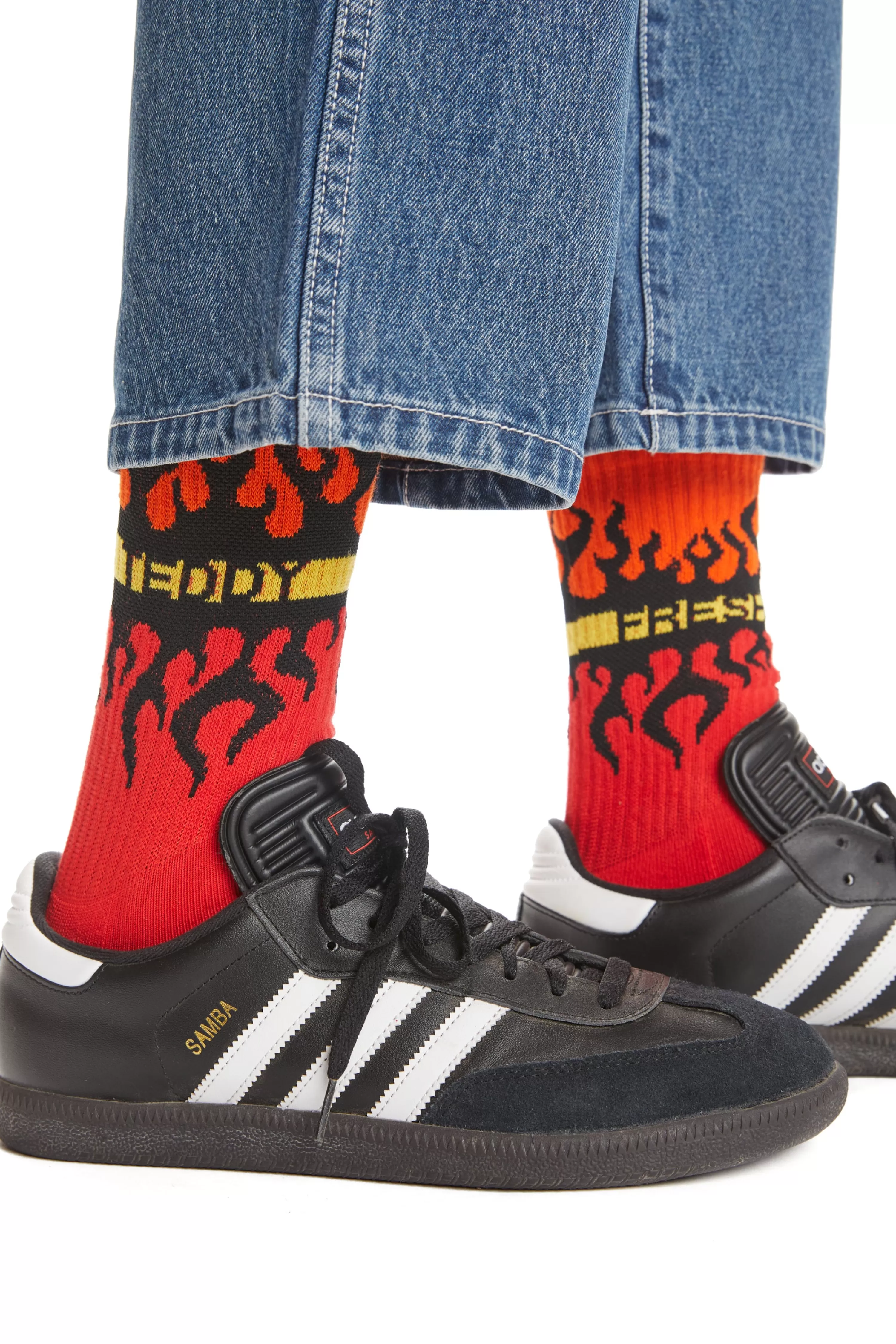 Mirrored Flame Socks - 3 Pack-Teddy Fresh Hot