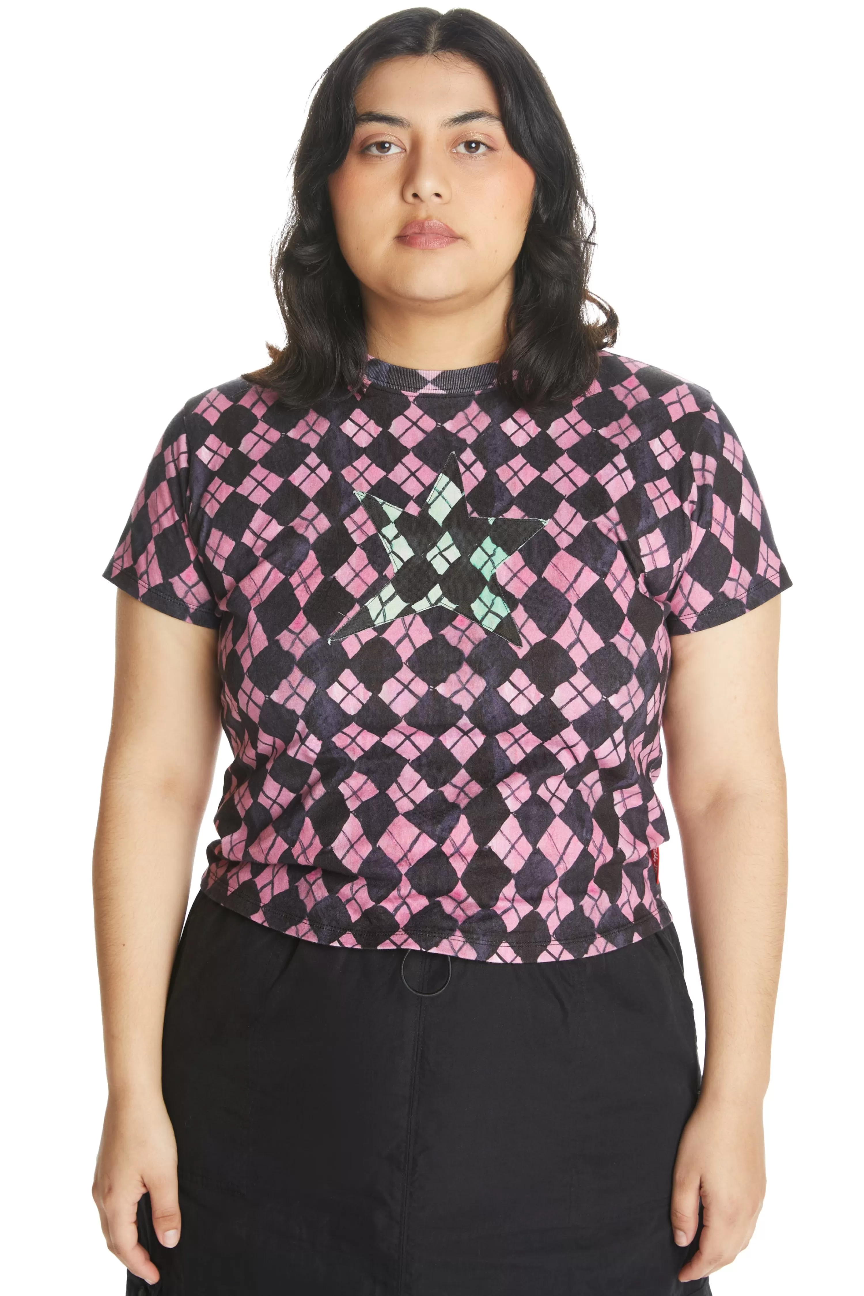 Painted Argyle Tee-Teddy Fresh Best