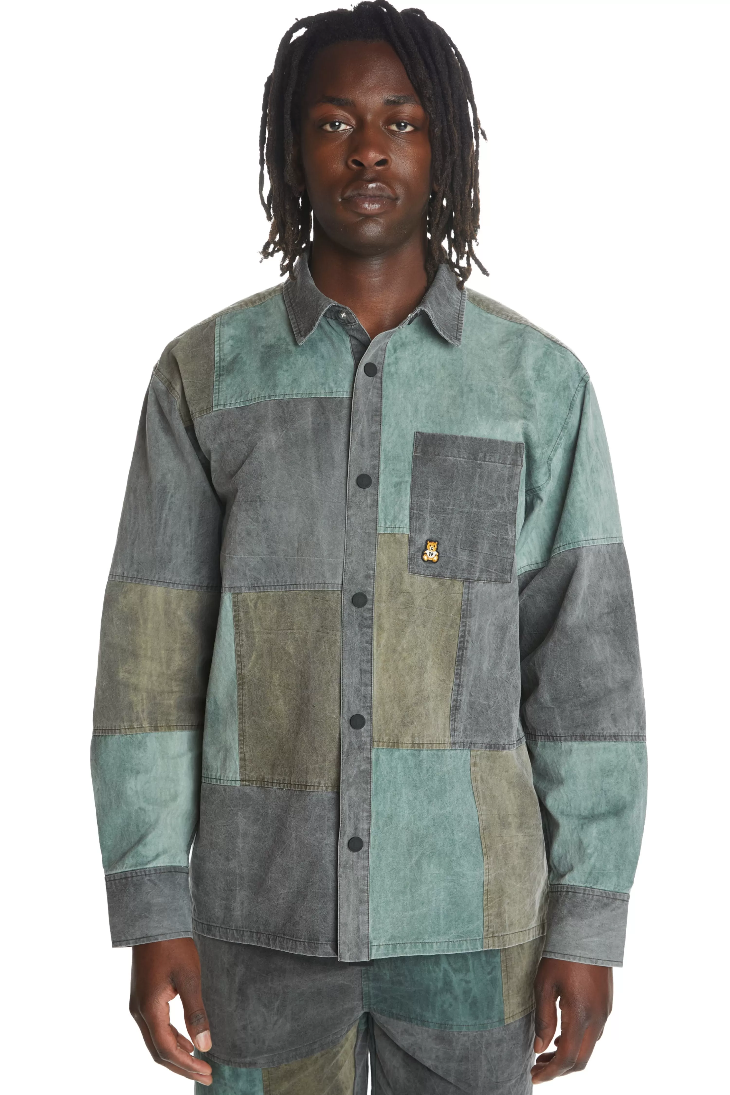 Pieced Together Shirt-Teddy Fresh Discount