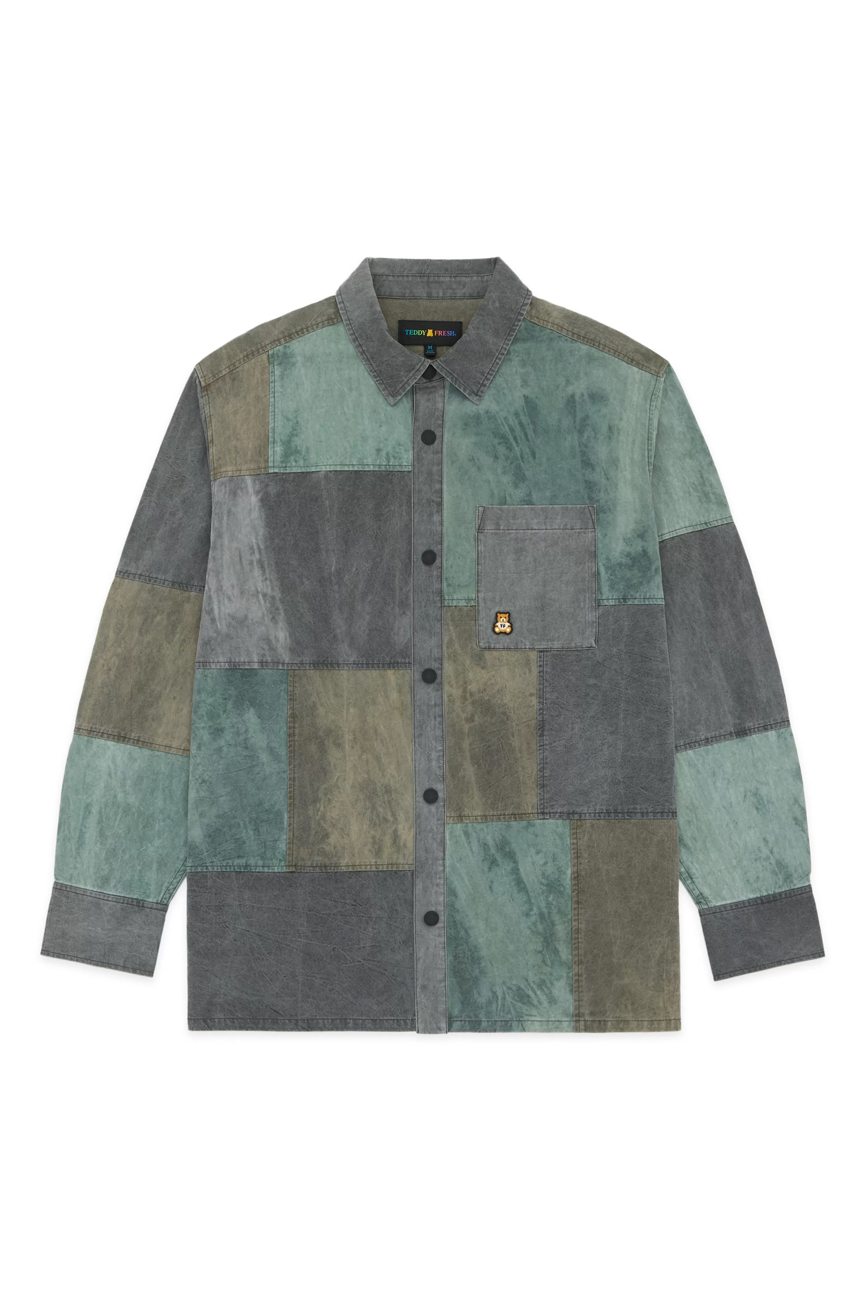 Pieced Together Shirt-Teddy Fresh Discount