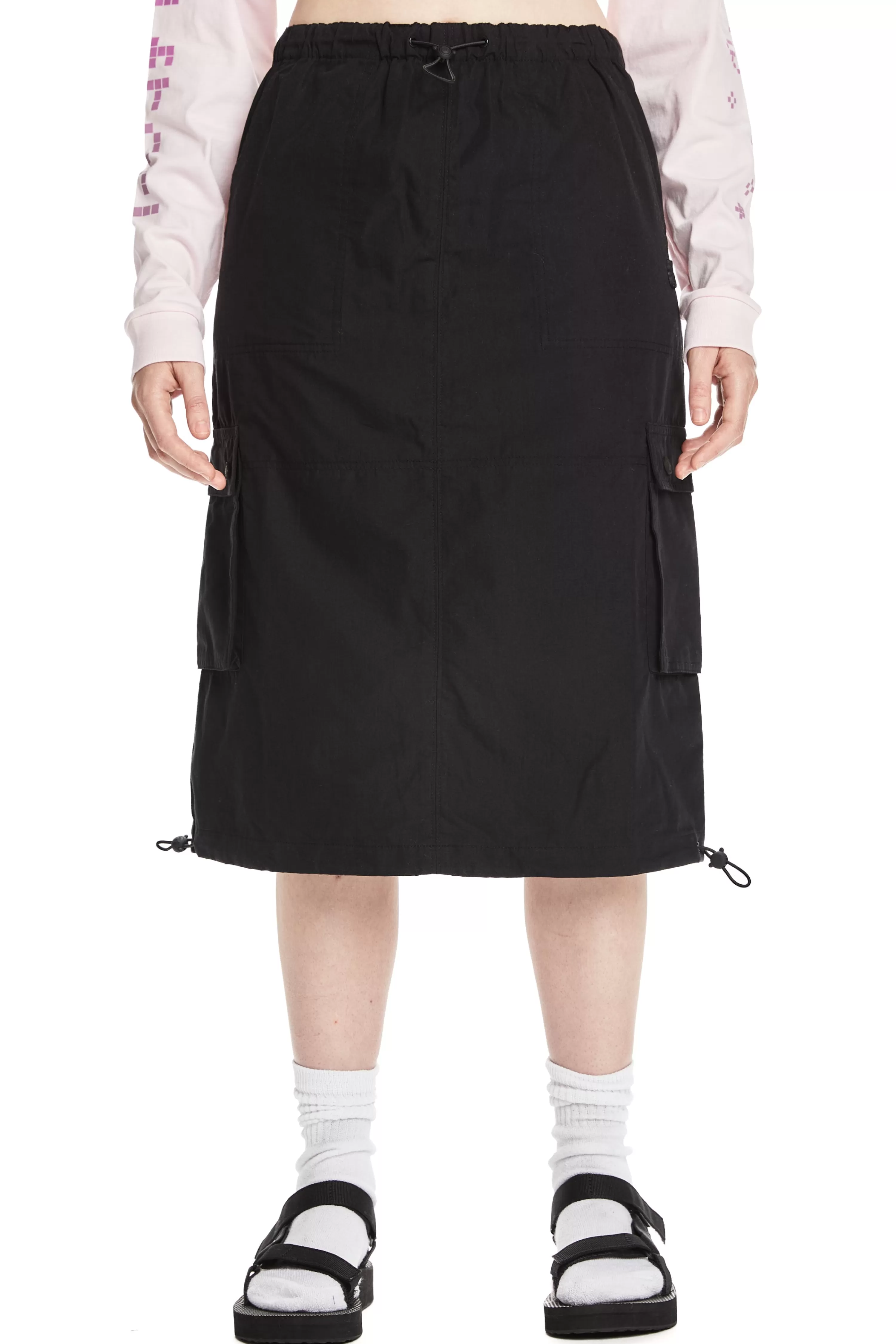 Poplin Parachute Skirt-Teddy Fresh Hot