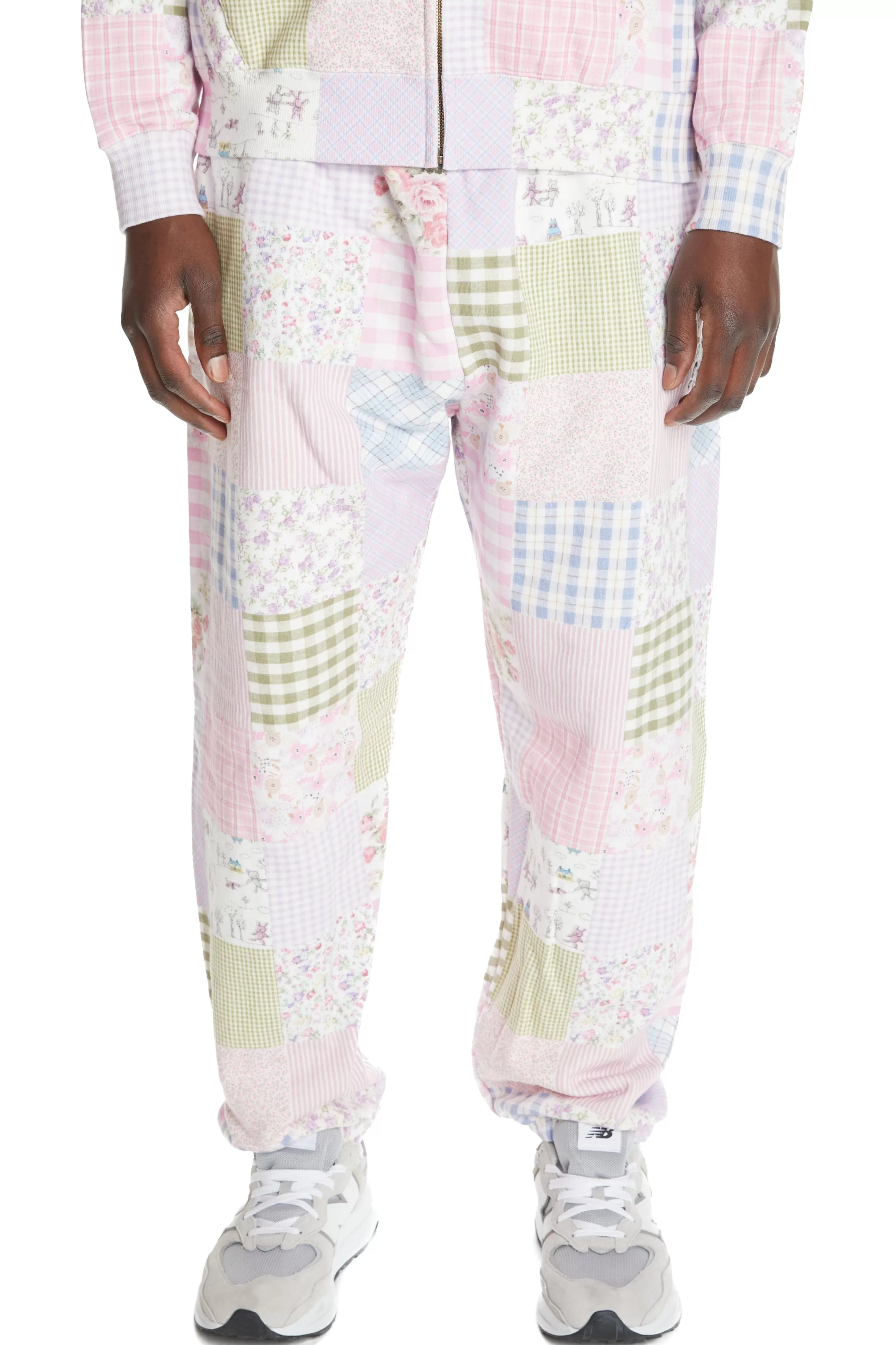 Quilt Print Sweatpants-Teddy Fresh Discount