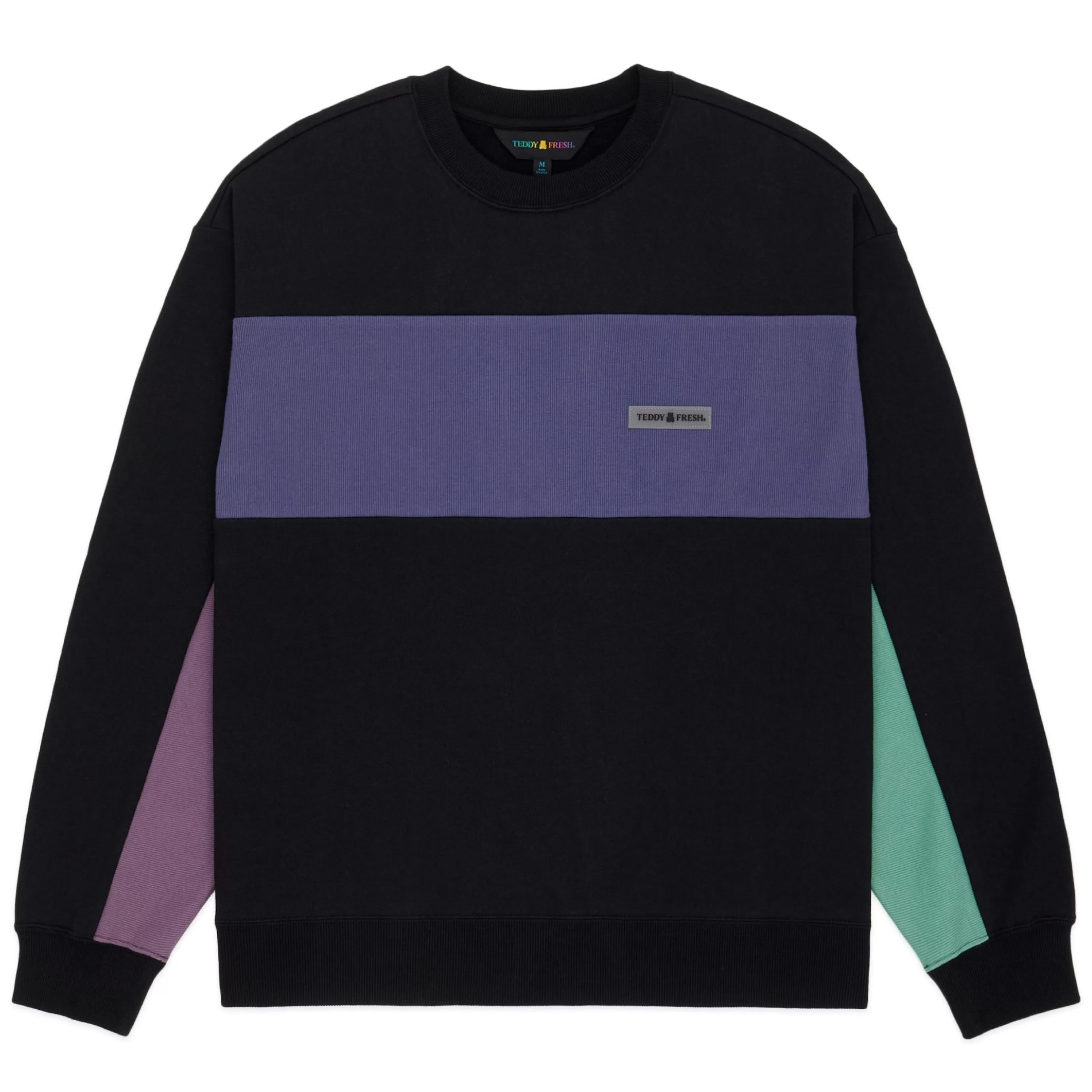 Rib Block Crewneck-Teddy Fresh Cheap