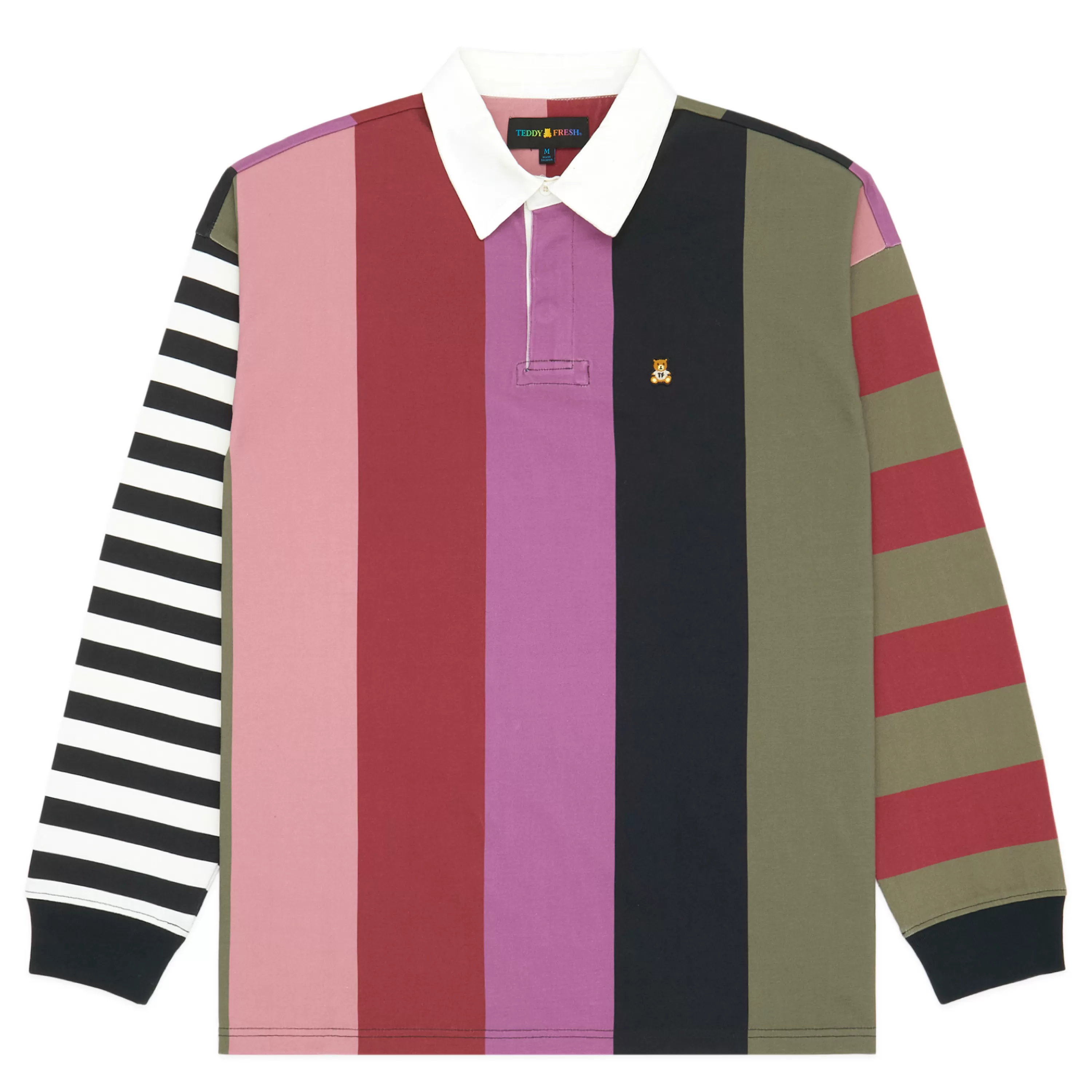 Stripe Block Polo-Teddy Fresh Fashion