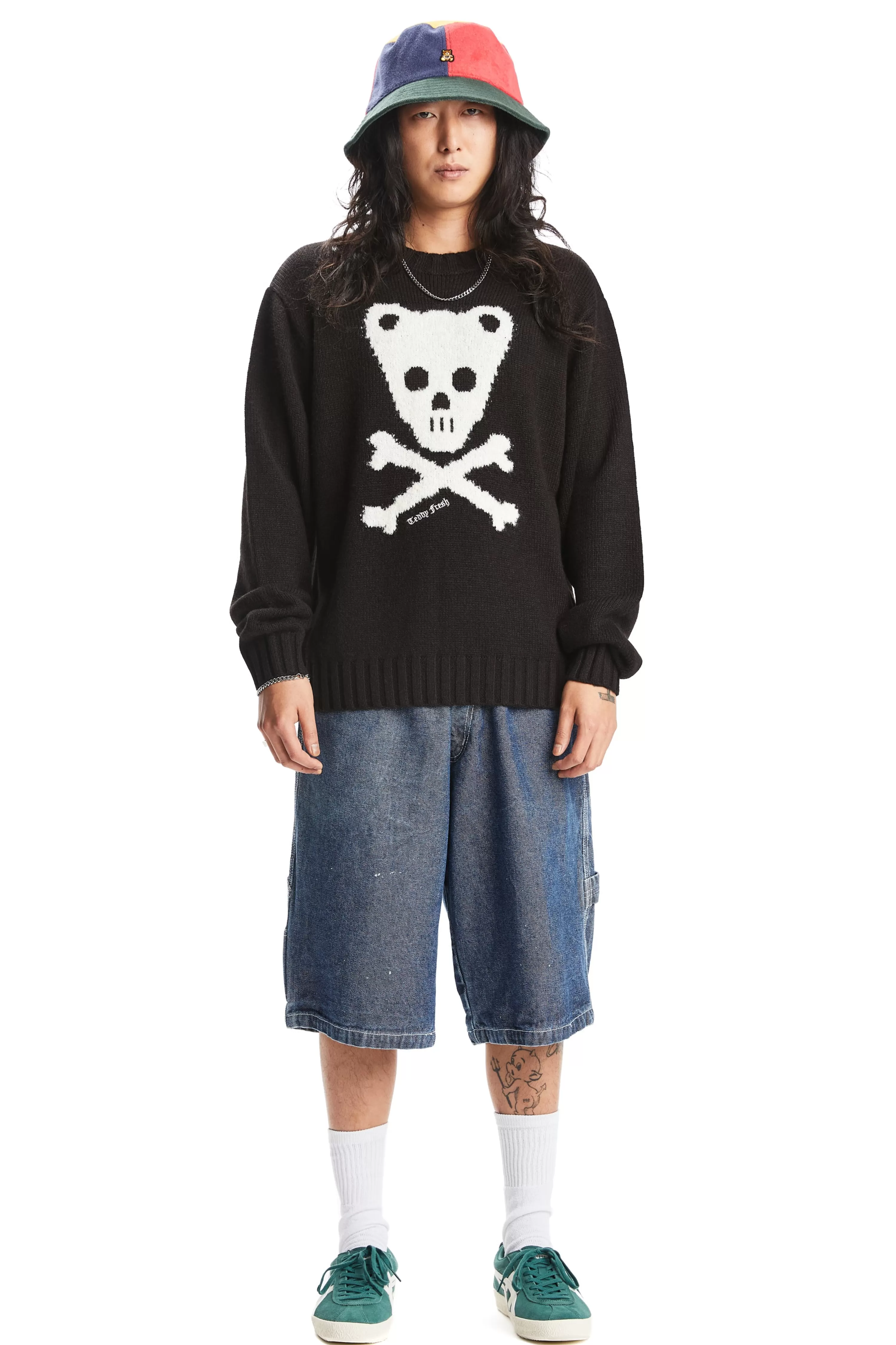 Teddy Skull And Crossbones Sweater-Teddy Fresh Discount