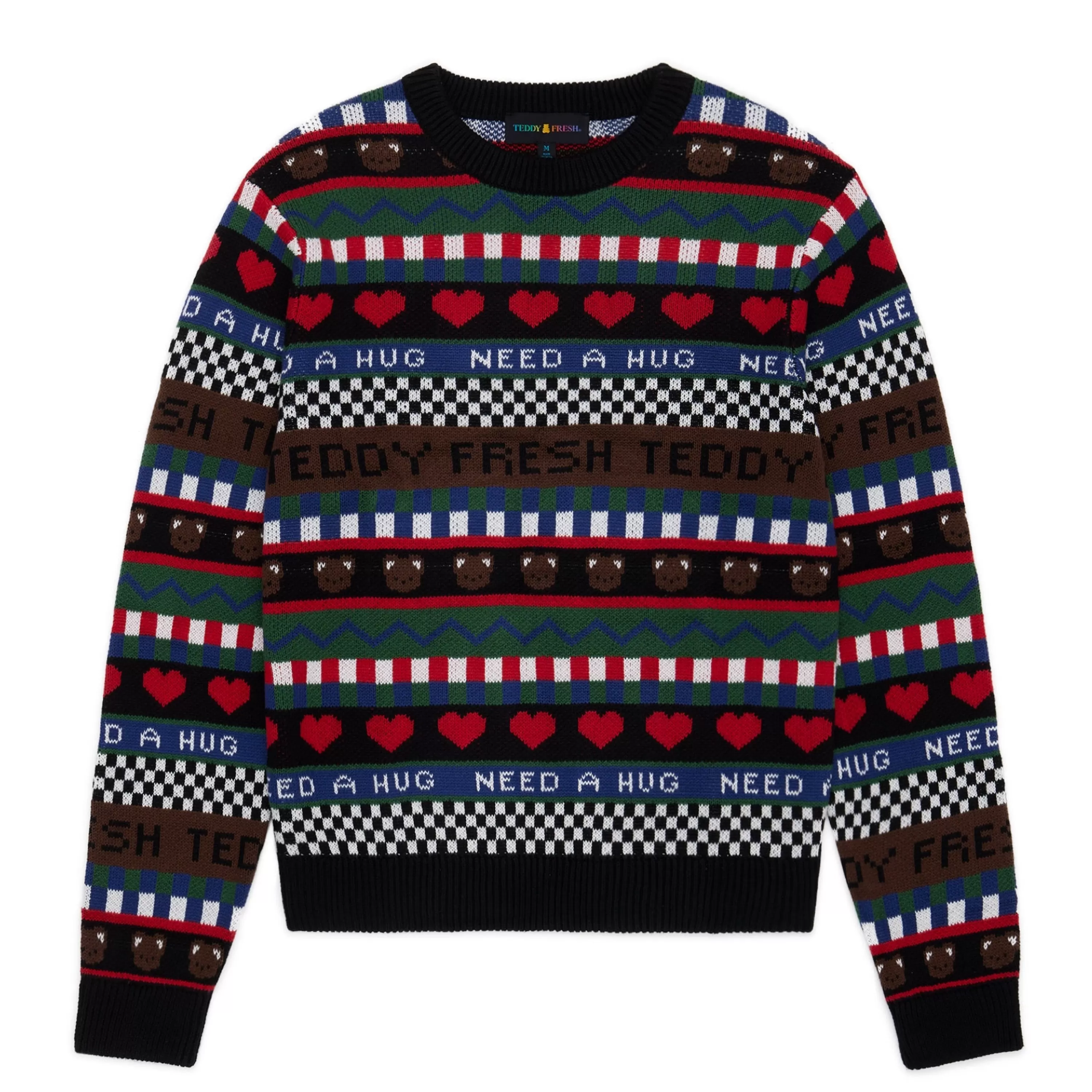 TF Pattern Stripe Sweater-Teddy Fresh Outlet