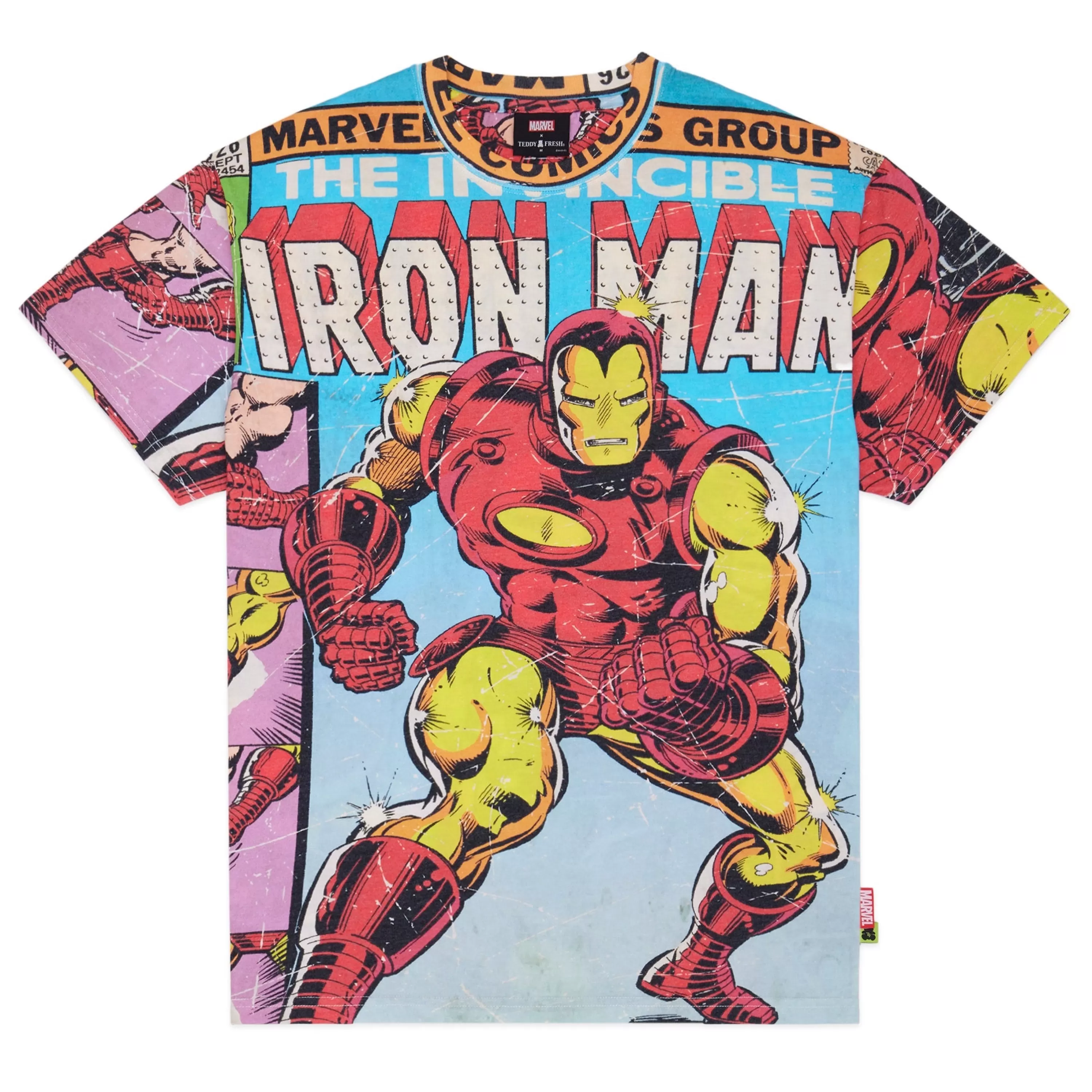 TF X Marvel Iron Man Comic Tee-Teddy Fresh Store