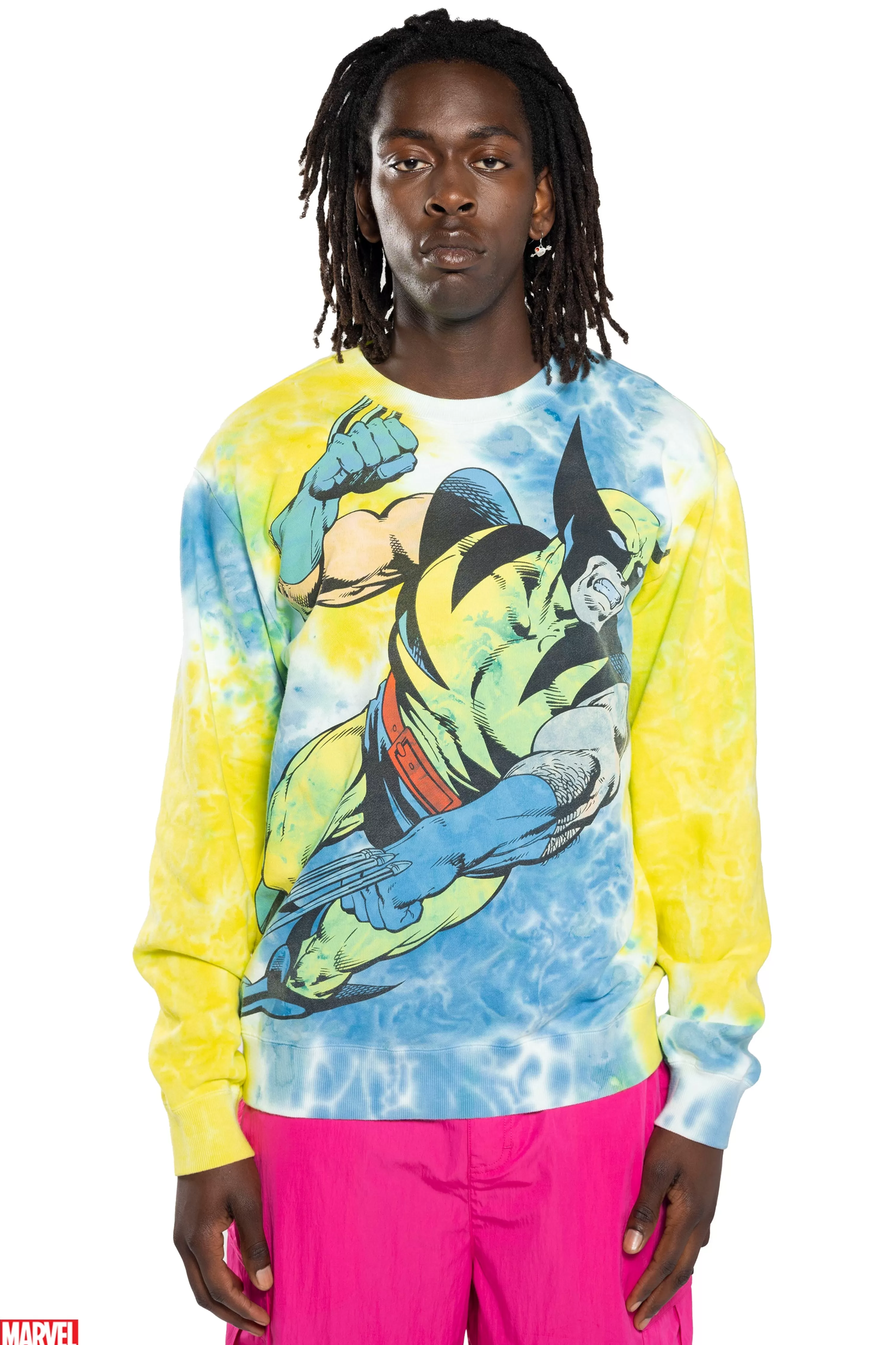 TF X Marvel Wolverine Tie Dye Crewneck-Teddy Fresh Cheap