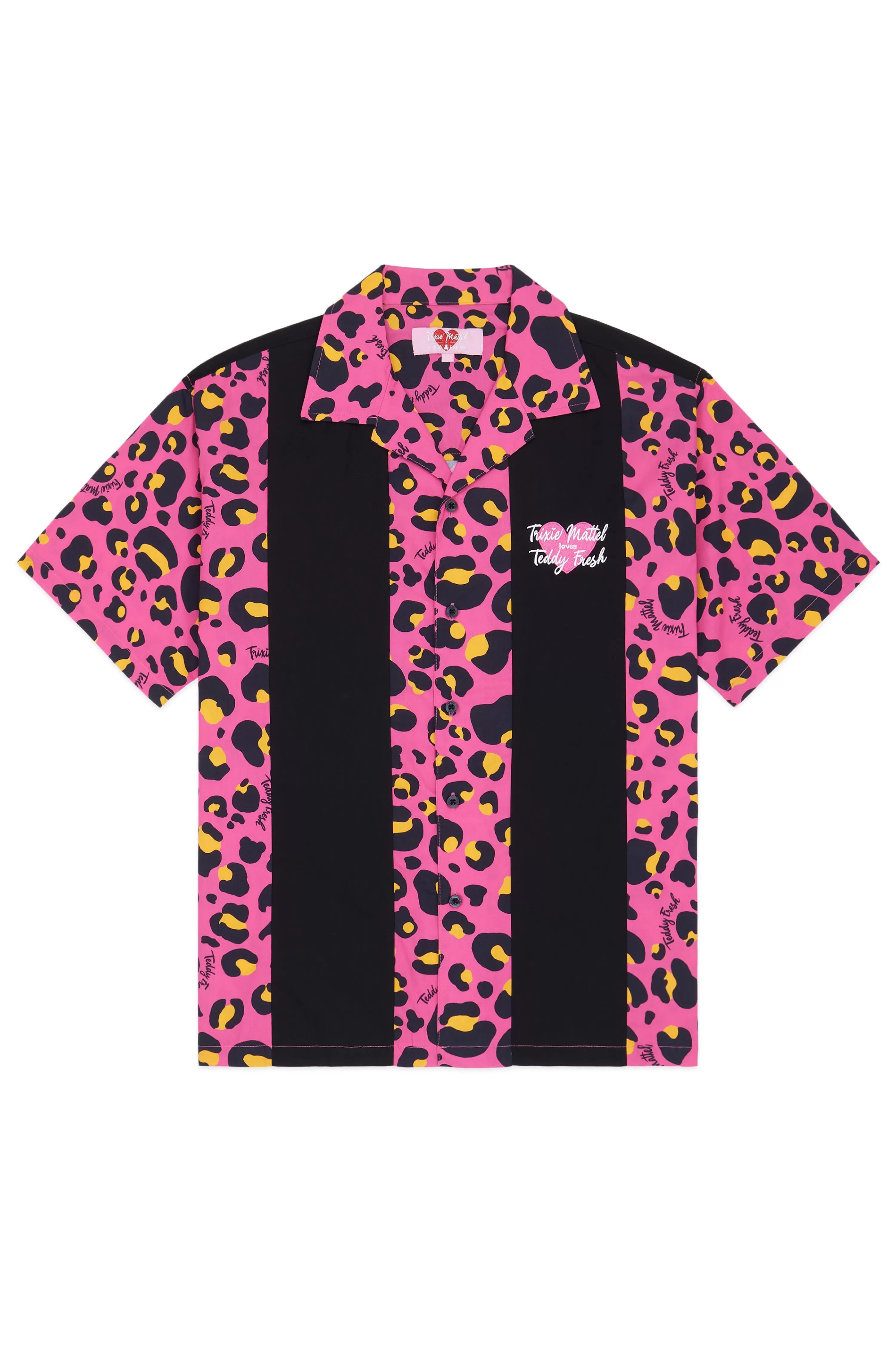 TF X Trixie Leopard Bowling Shirt-Teddy Fresh Cheap