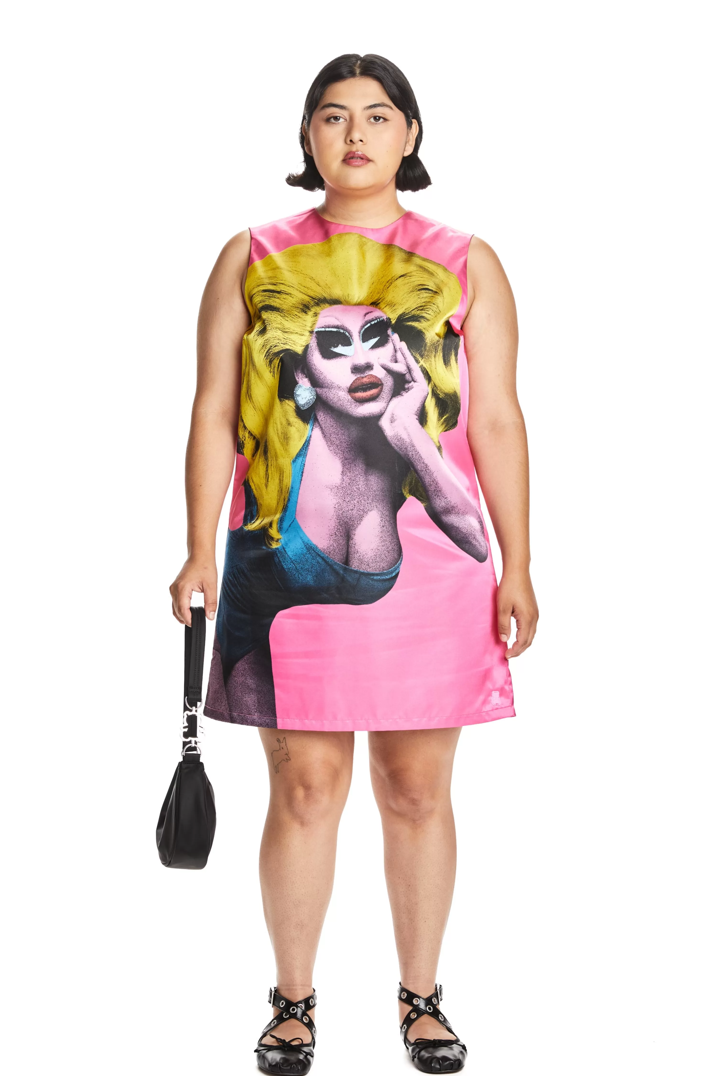 TF X Trixie Portrait Satin A-Line Dress-Teddy Fresh Cheap