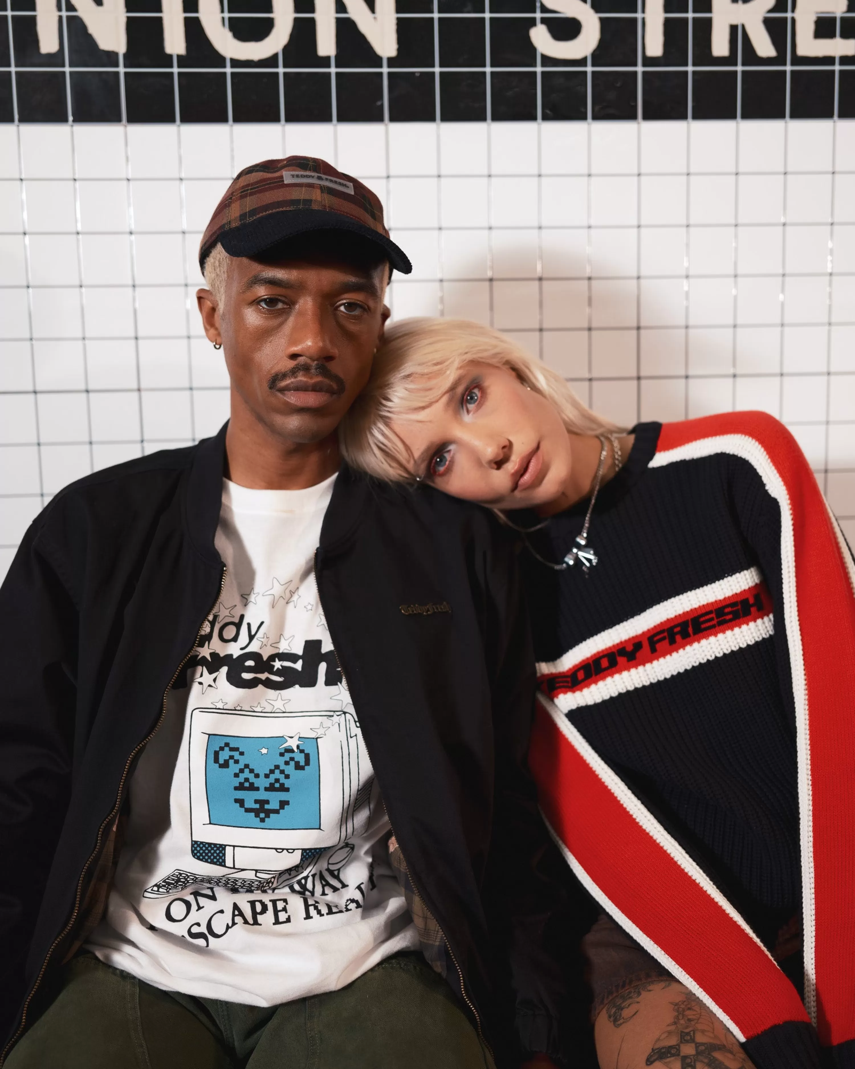Vintage Sporty Stripe Sweater-Teddy Fresh Clearance