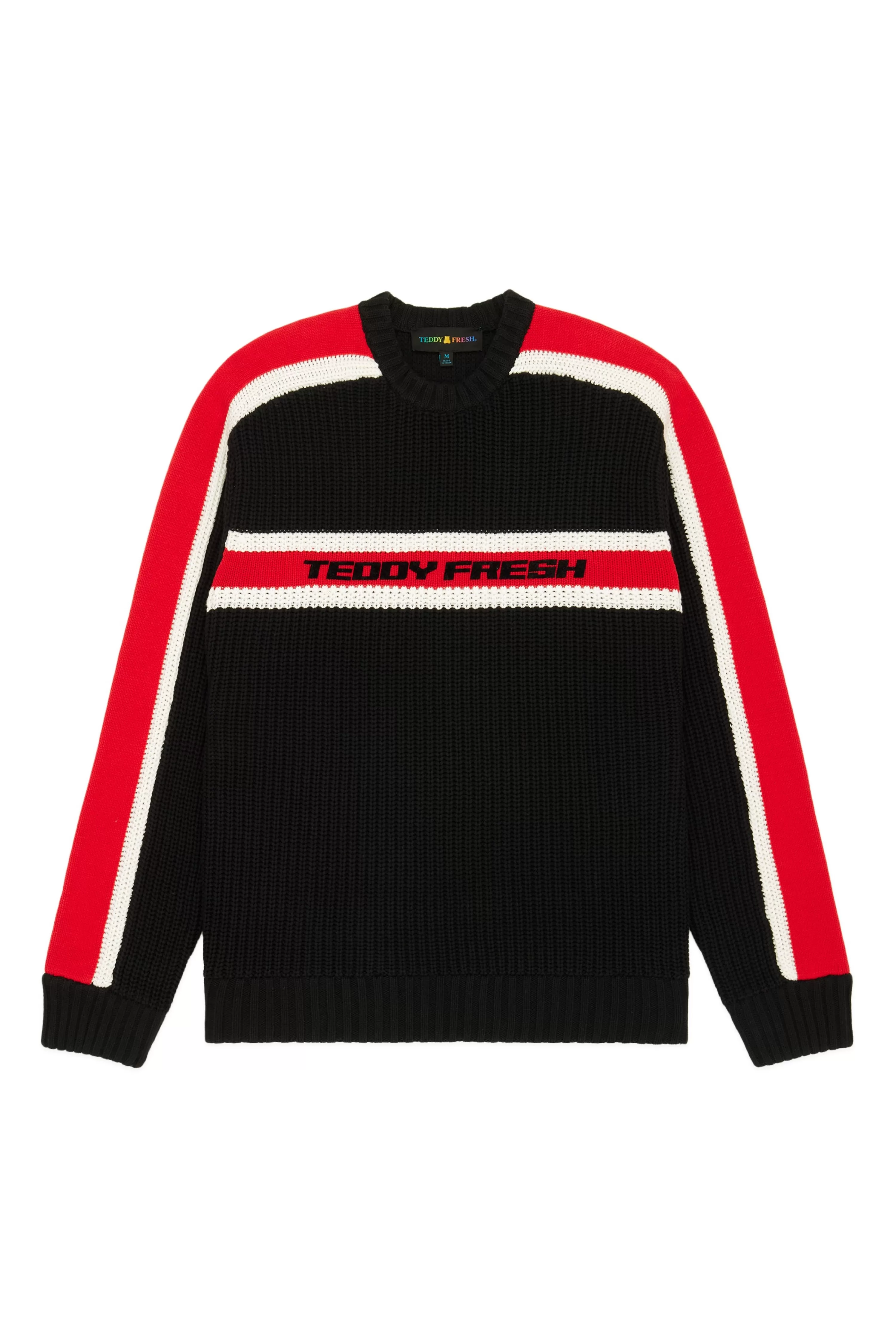 Vintage Sporty Stripe Sweater-Teddy Fresh Clearance