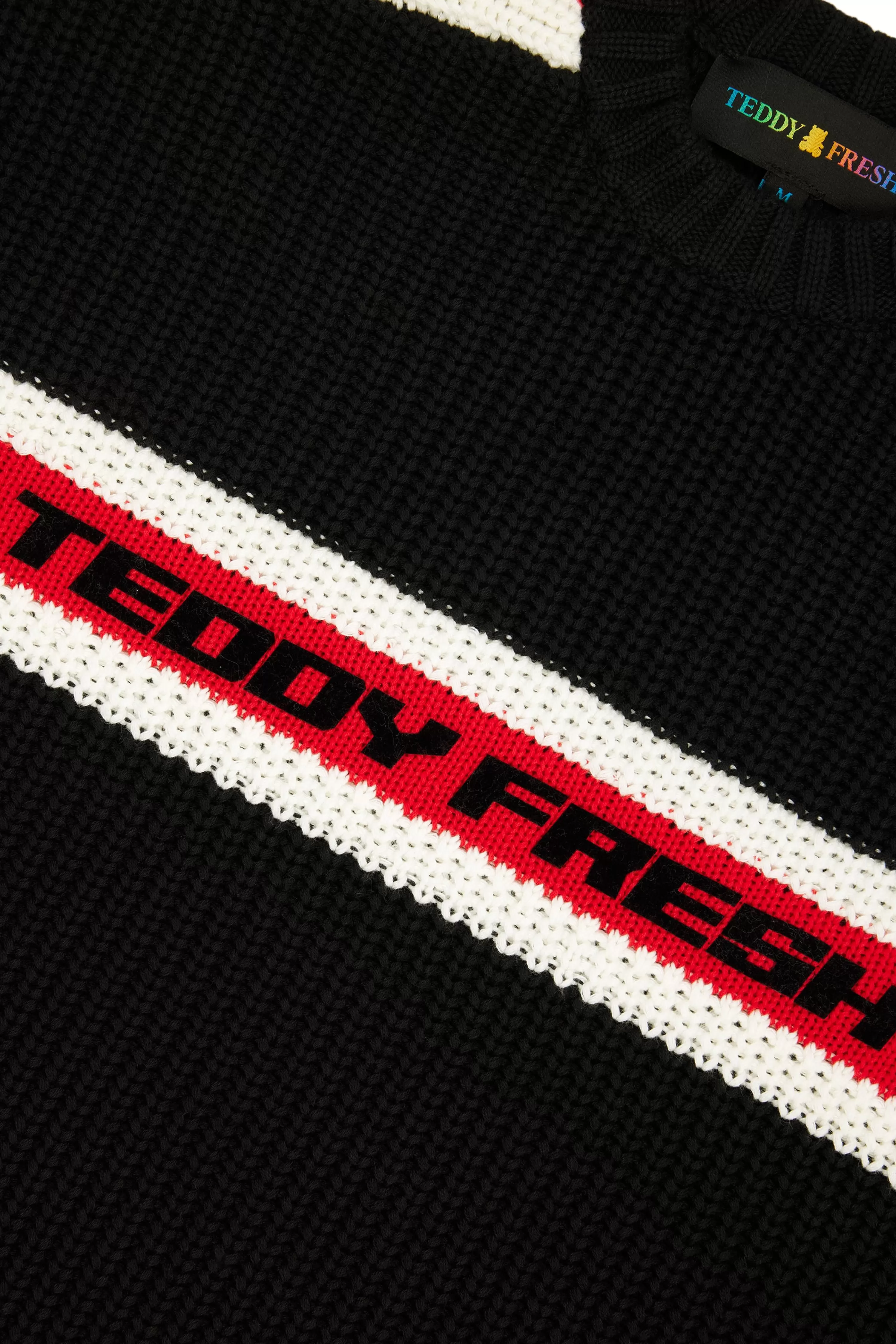 Vintage Sporty Stripe Sweater-Teddy Fresh Clearance