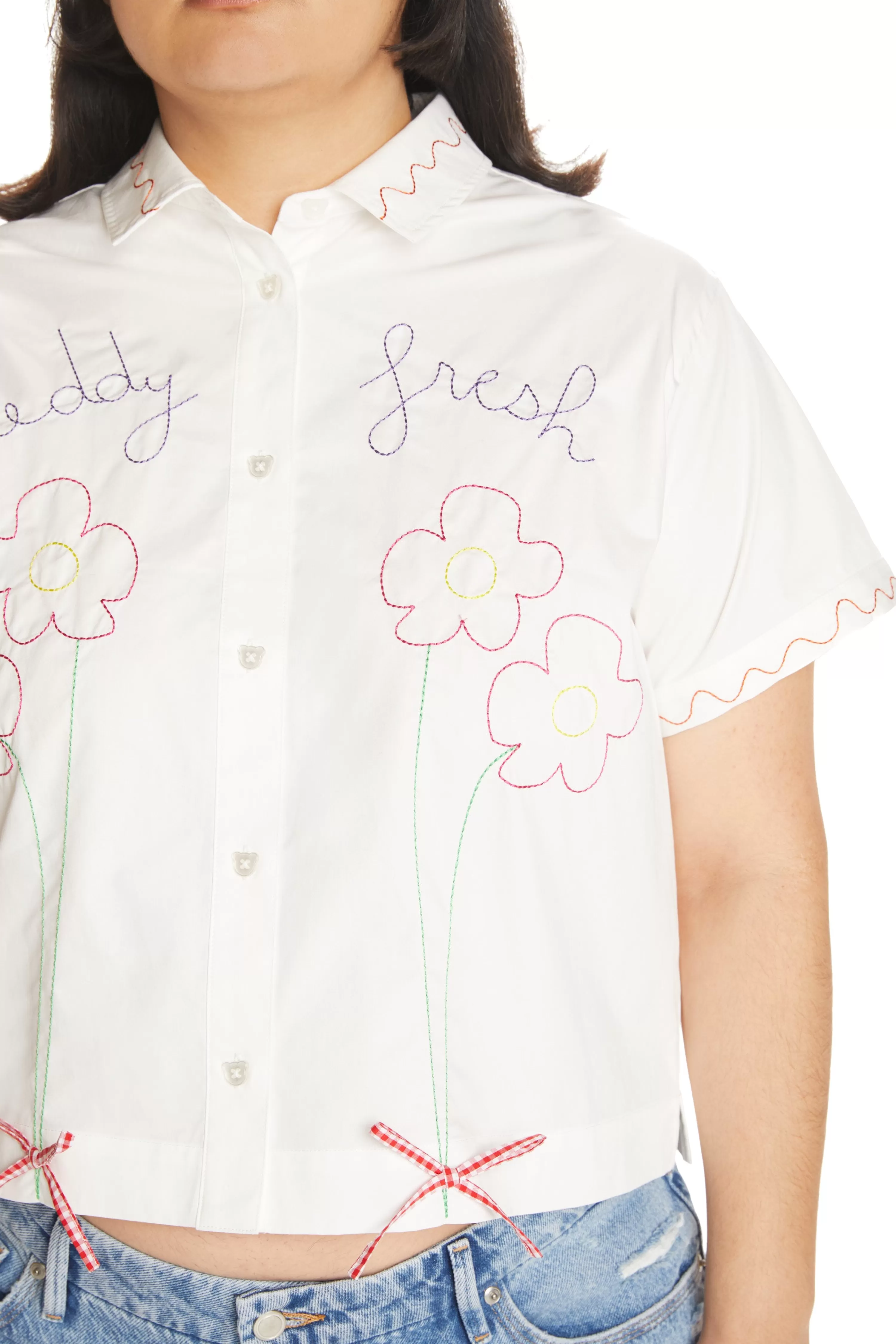 Women's Bouquet Shirt-Teddy Fresh Hot